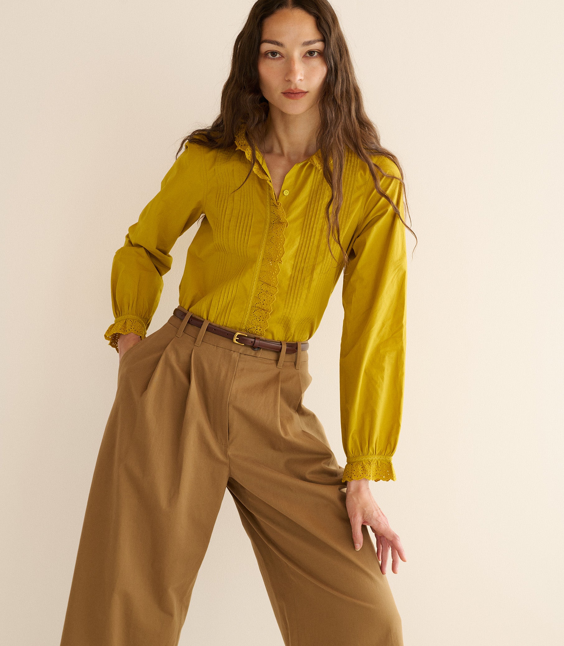 LEANDRA TOP -- OAKMOSS view 2
