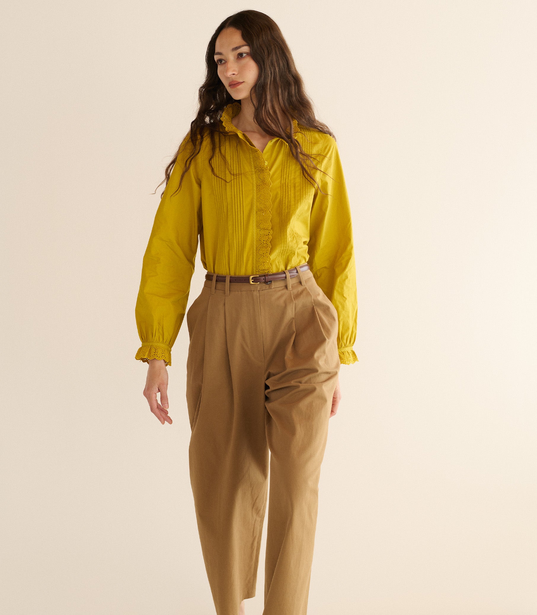LEANDRA TOP -- OAKMOSS view 4
