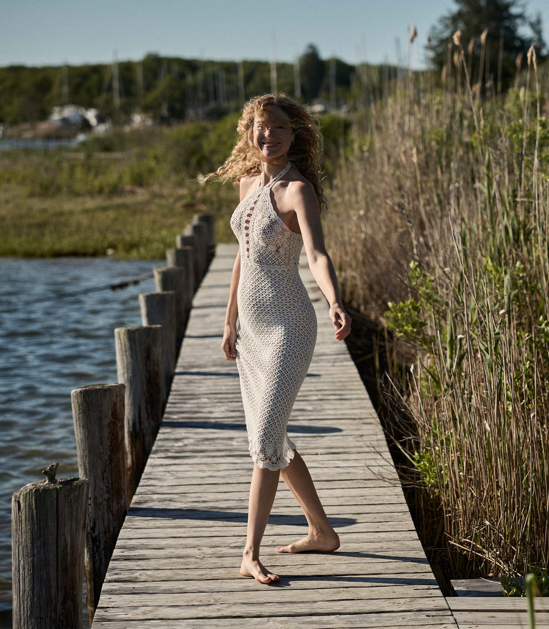 LIANE DRESS -- PEARL view 6
