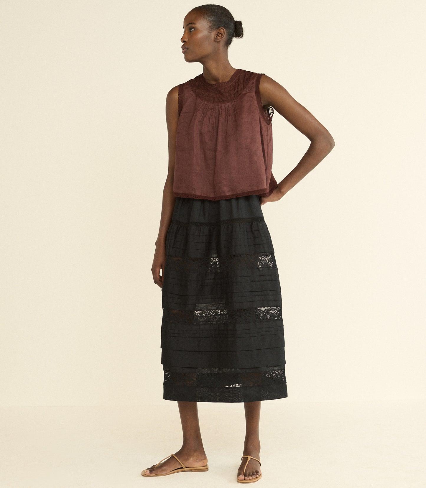 LILETTA TOP -- DAHLIA