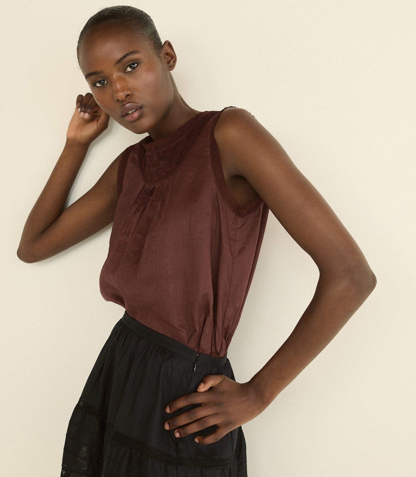 LILETTA TOP -- DAHLIA