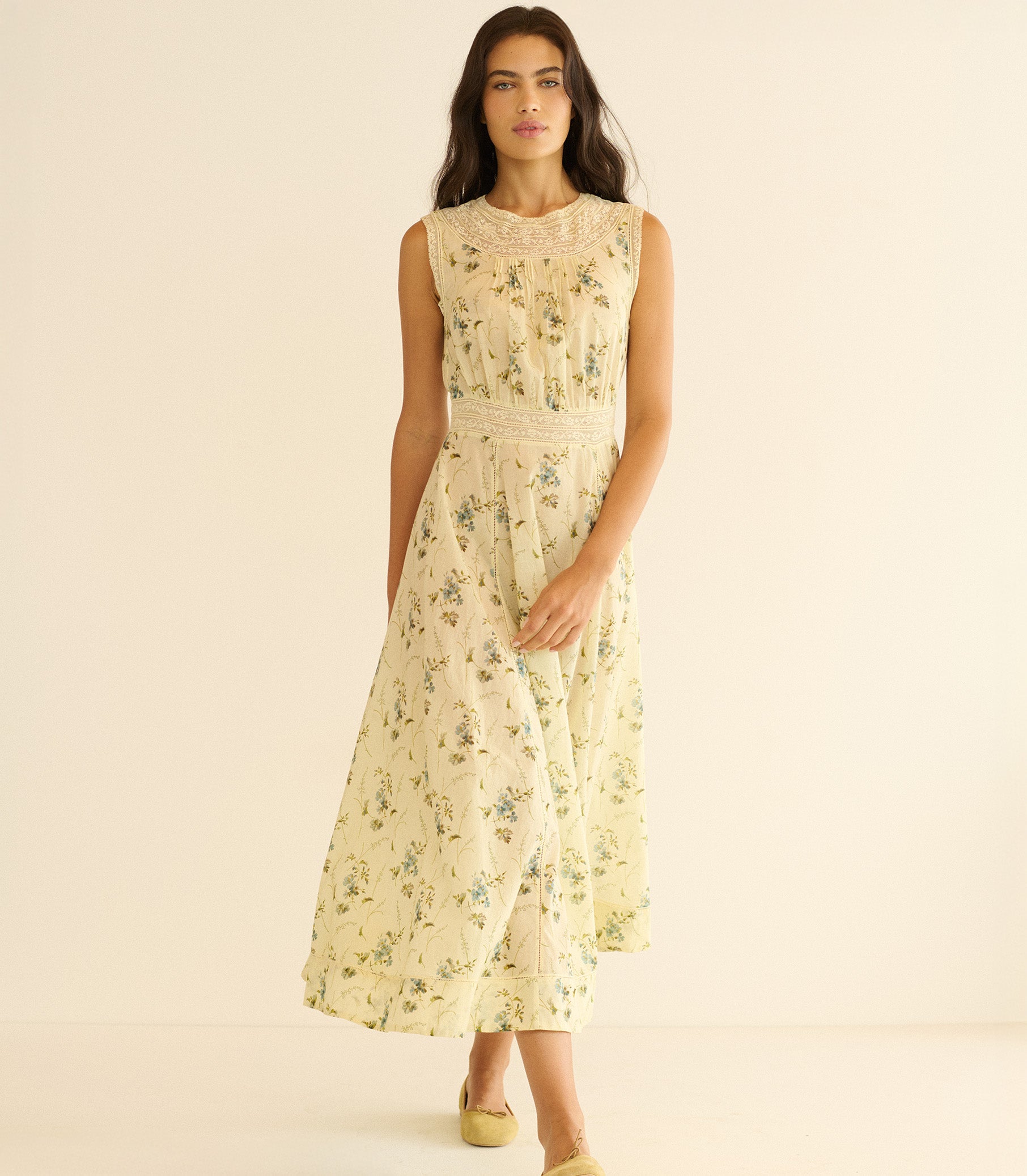LILIANE DRESS -- SUNSHINE PRAIRIE ROSE view 4
