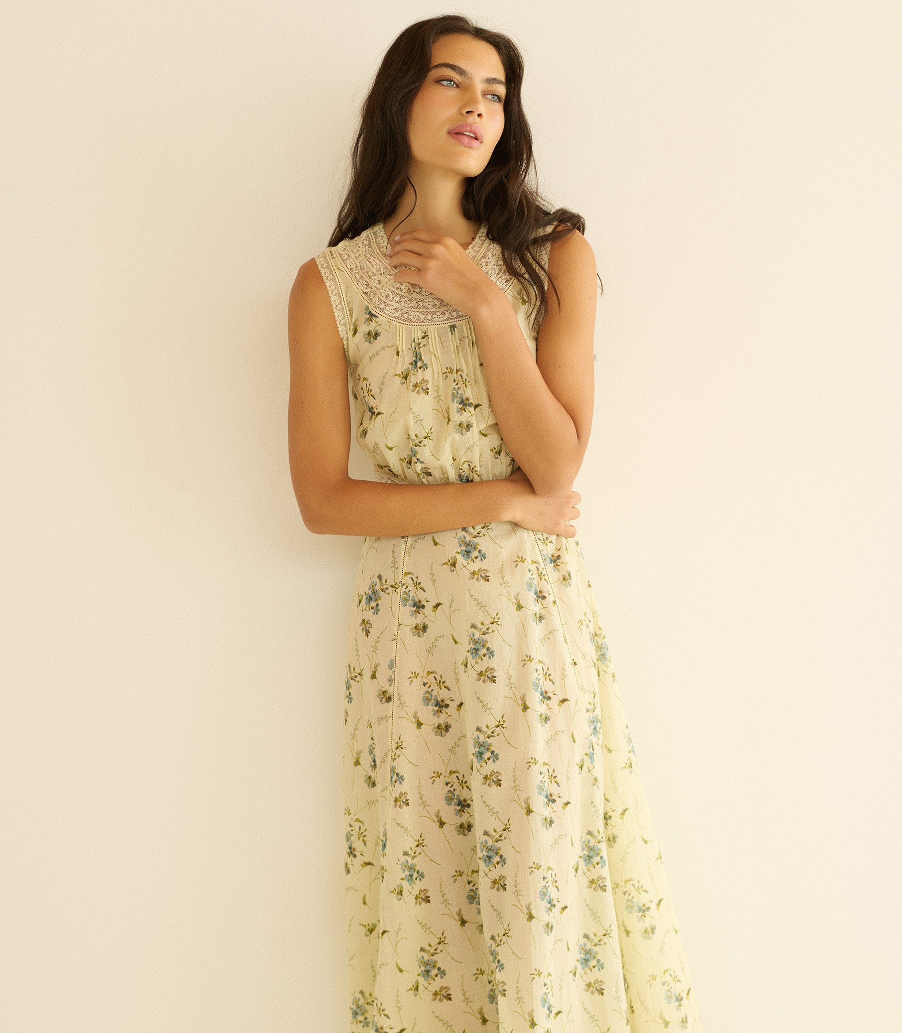 LILIANE DRESS -- SUNSHINE PRAIRIE ROSE view 3
