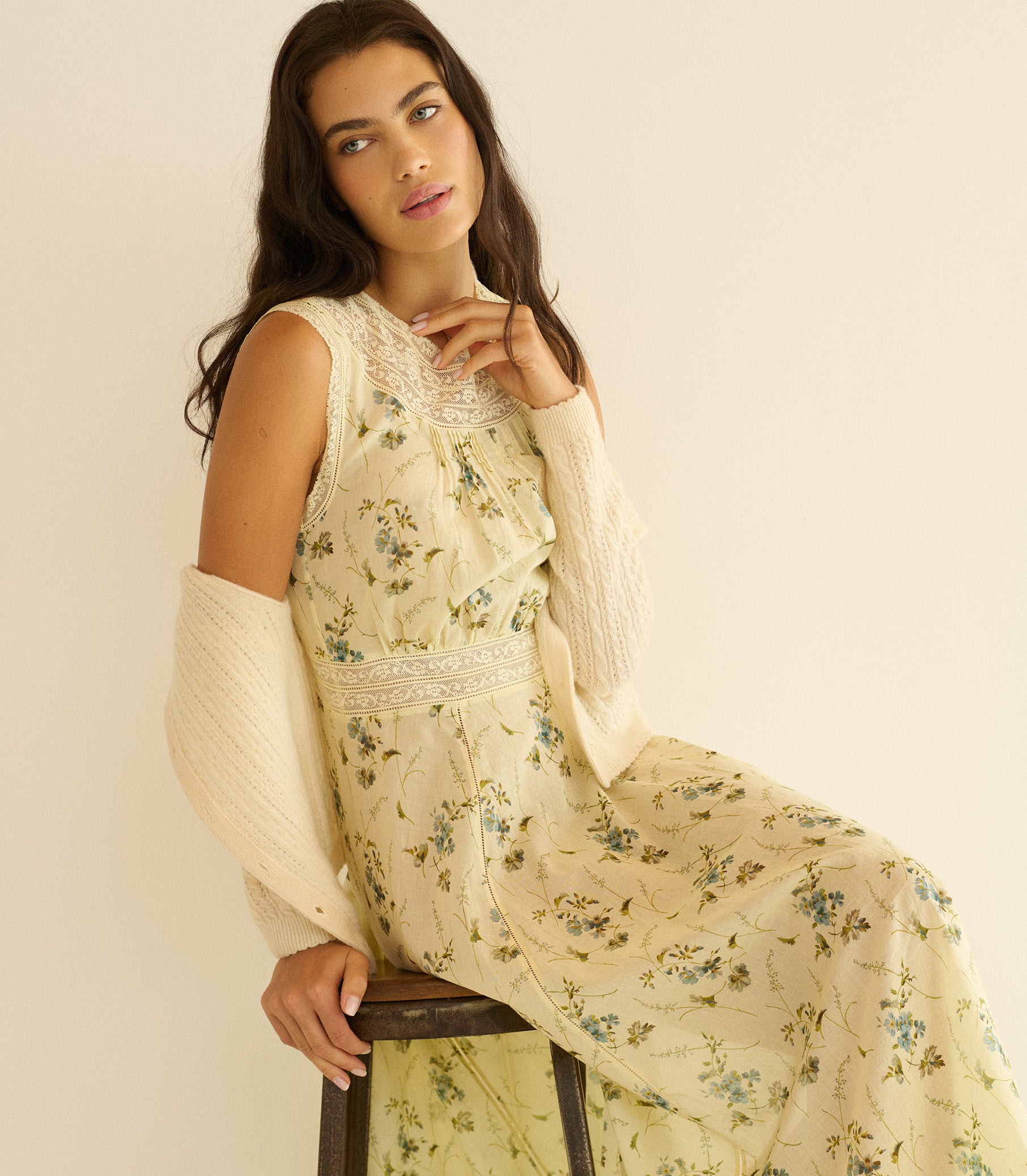 LILIANE DRESS -- SUNSHINE PRAIRIE ROSE view 2
