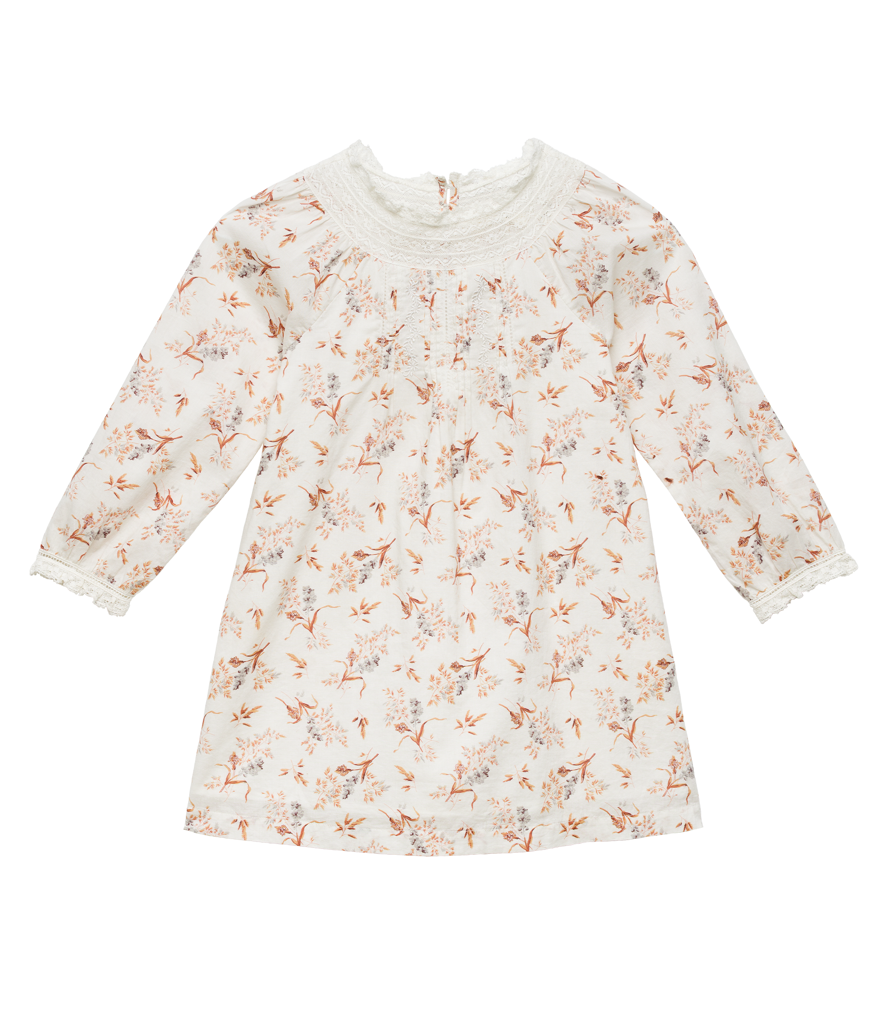 LILIA DRESS -- CRÈME WINDSWEPT MEADOW view 9
