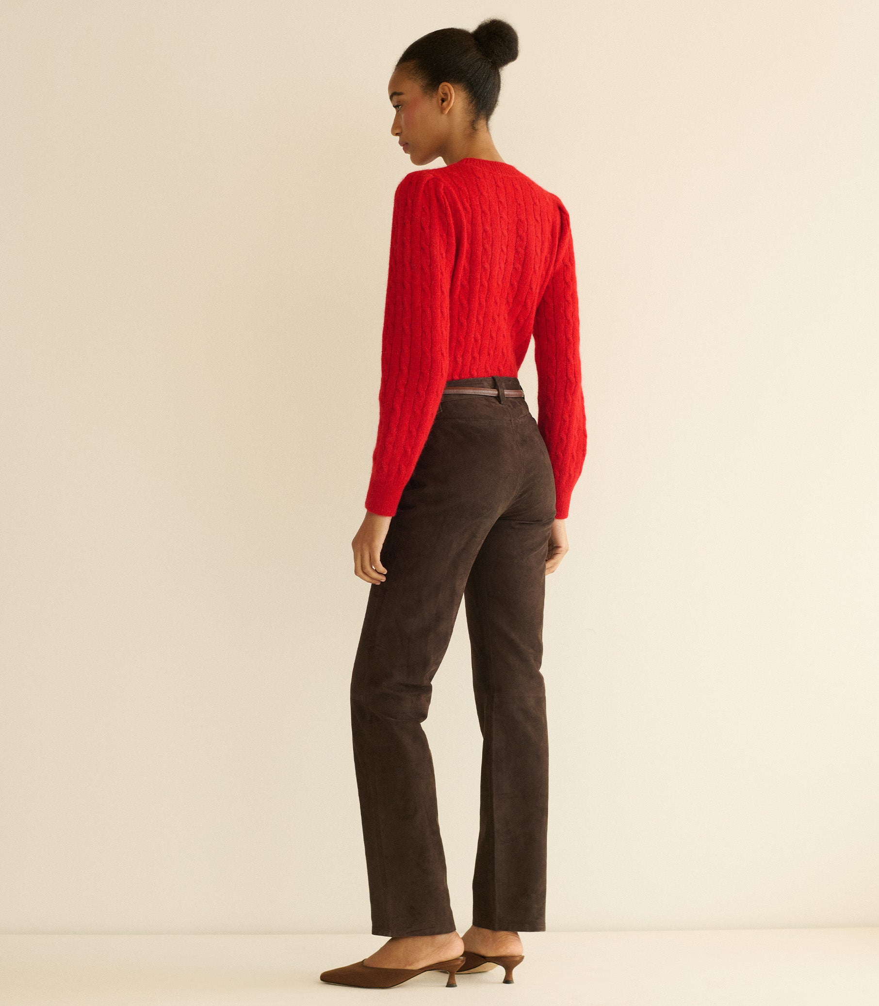 LINDON SWEATER -- CERISE view 4
