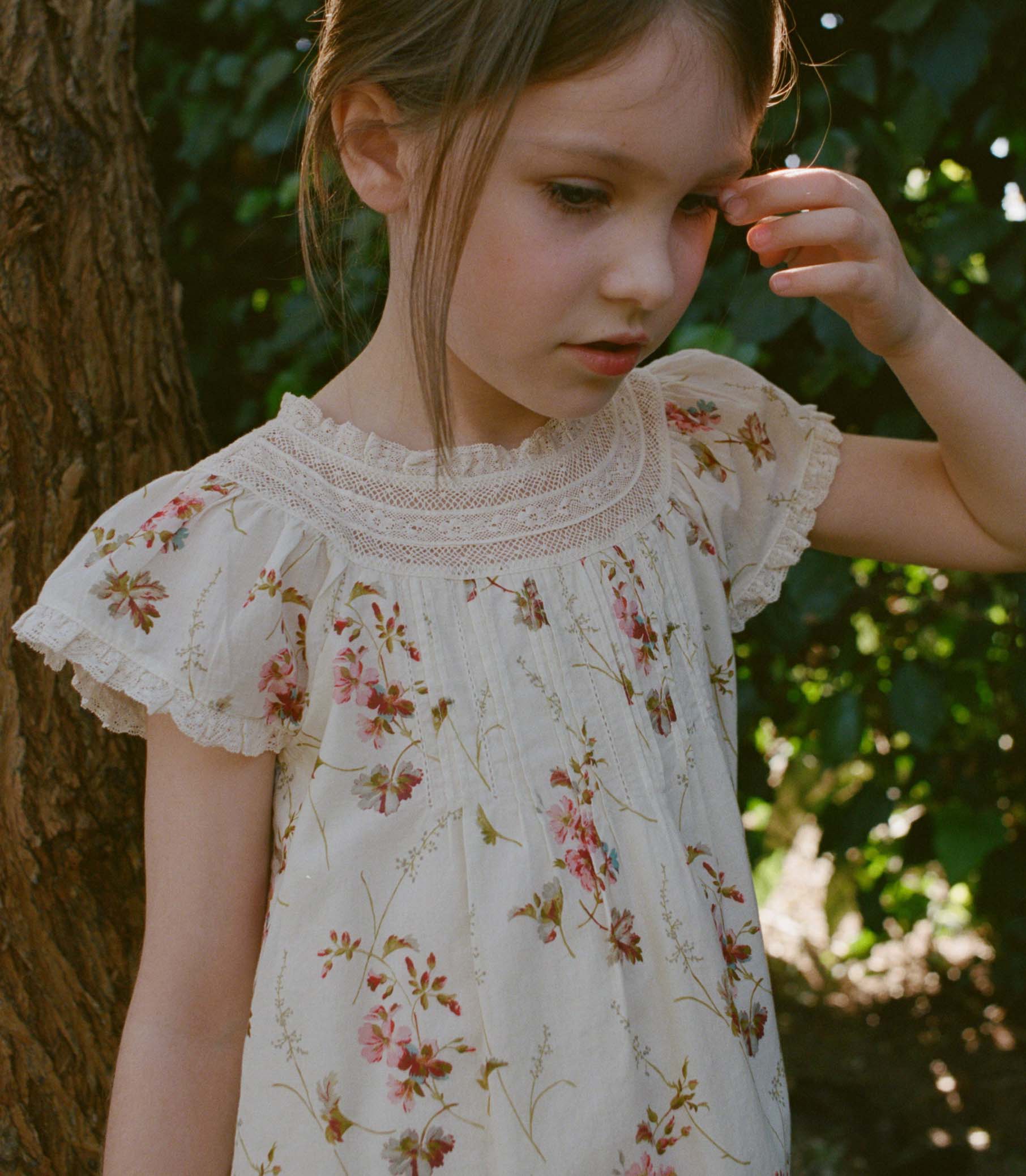LISI DRESS -- BLANC PRAIRIE ROSE view 2
