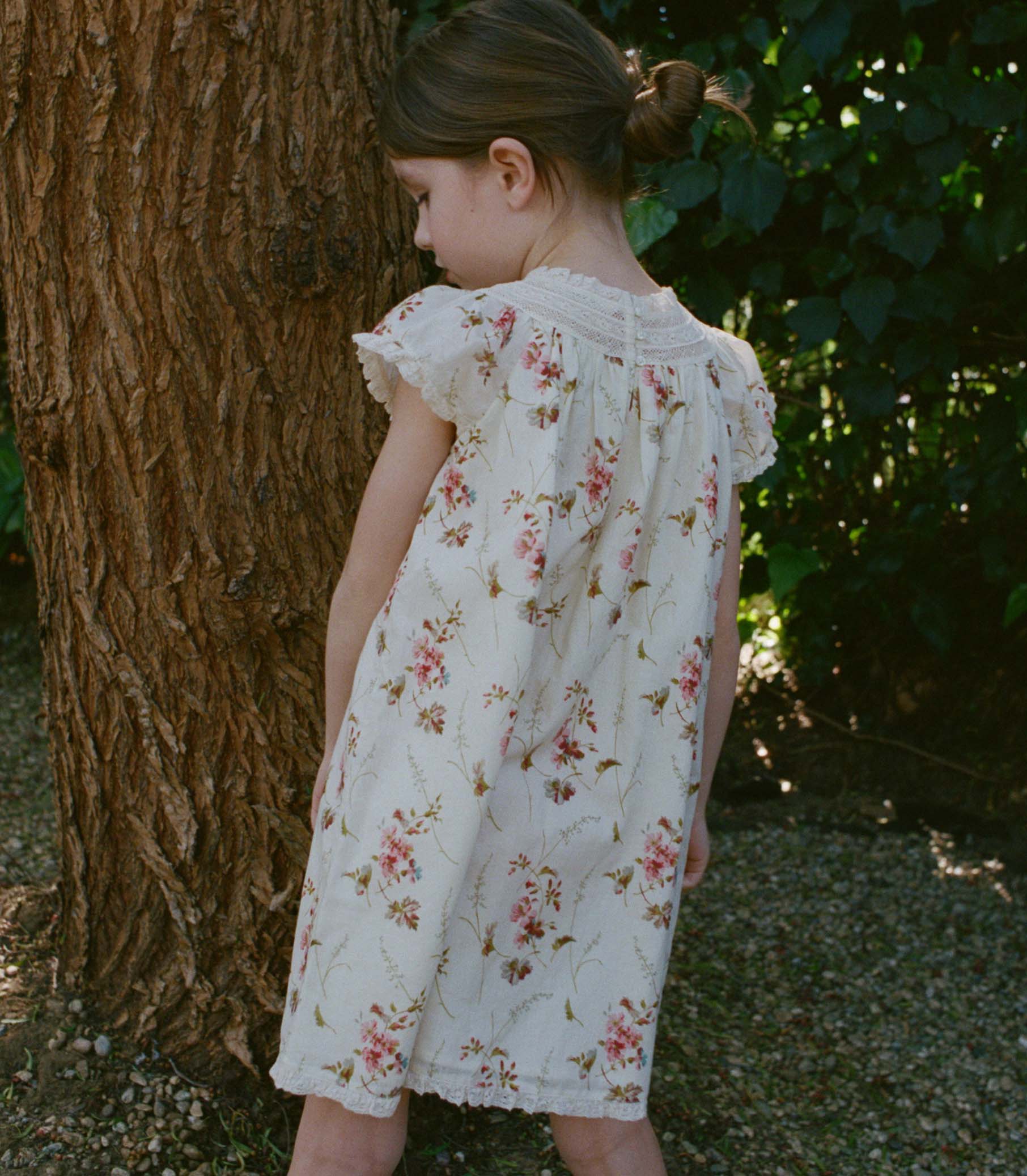LISI DRESS -- BLANC PRAIRIE ROSE view 4
