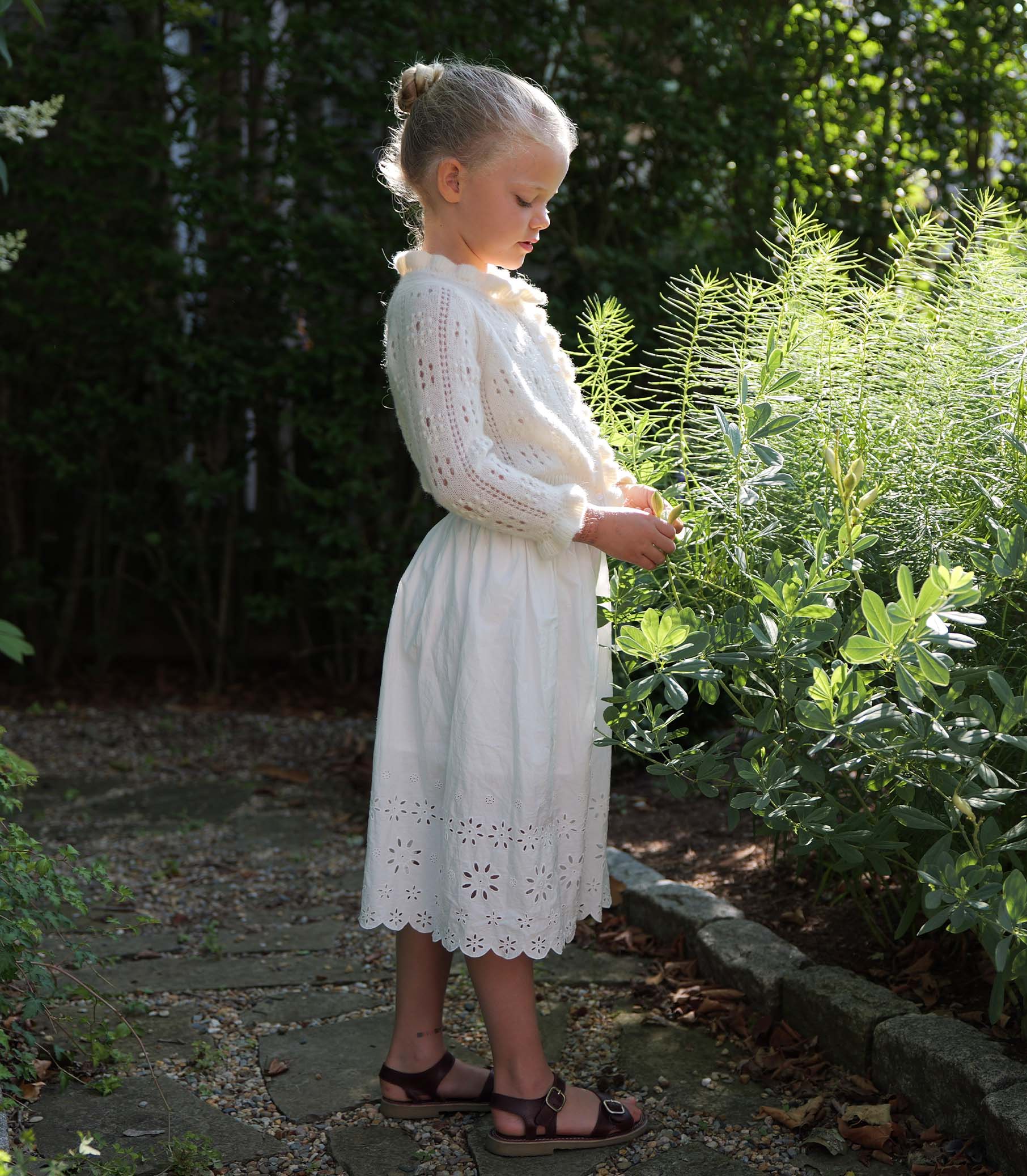 LITTLE CLAUDIE CARDIGAN -- IVORY view 2
