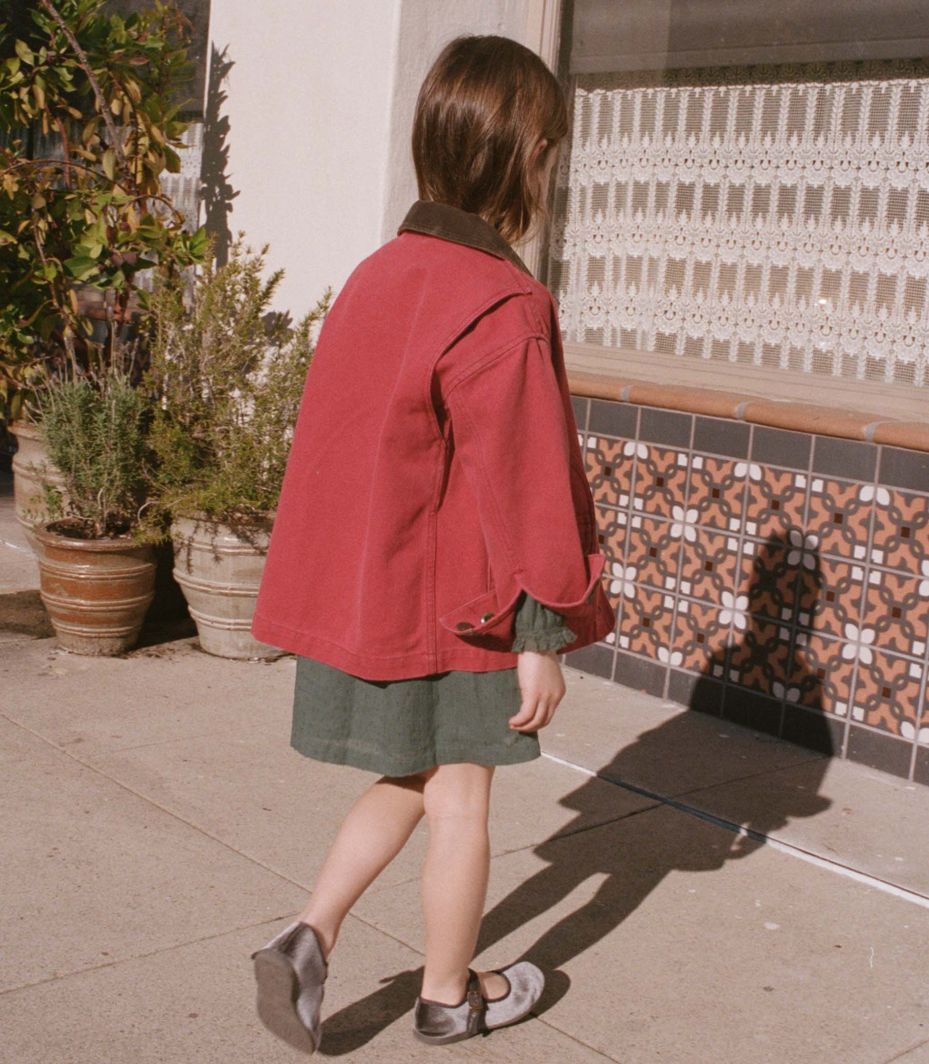LITTLE PASCUAL JACKET -- WASHED CRIMSON view 5
