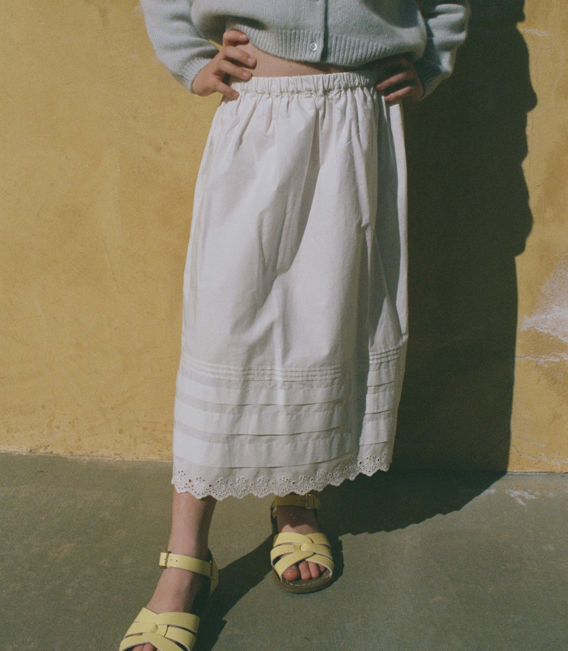 LITTLE SEBASTIANE MIDI SKIRT -- SALT view 2

