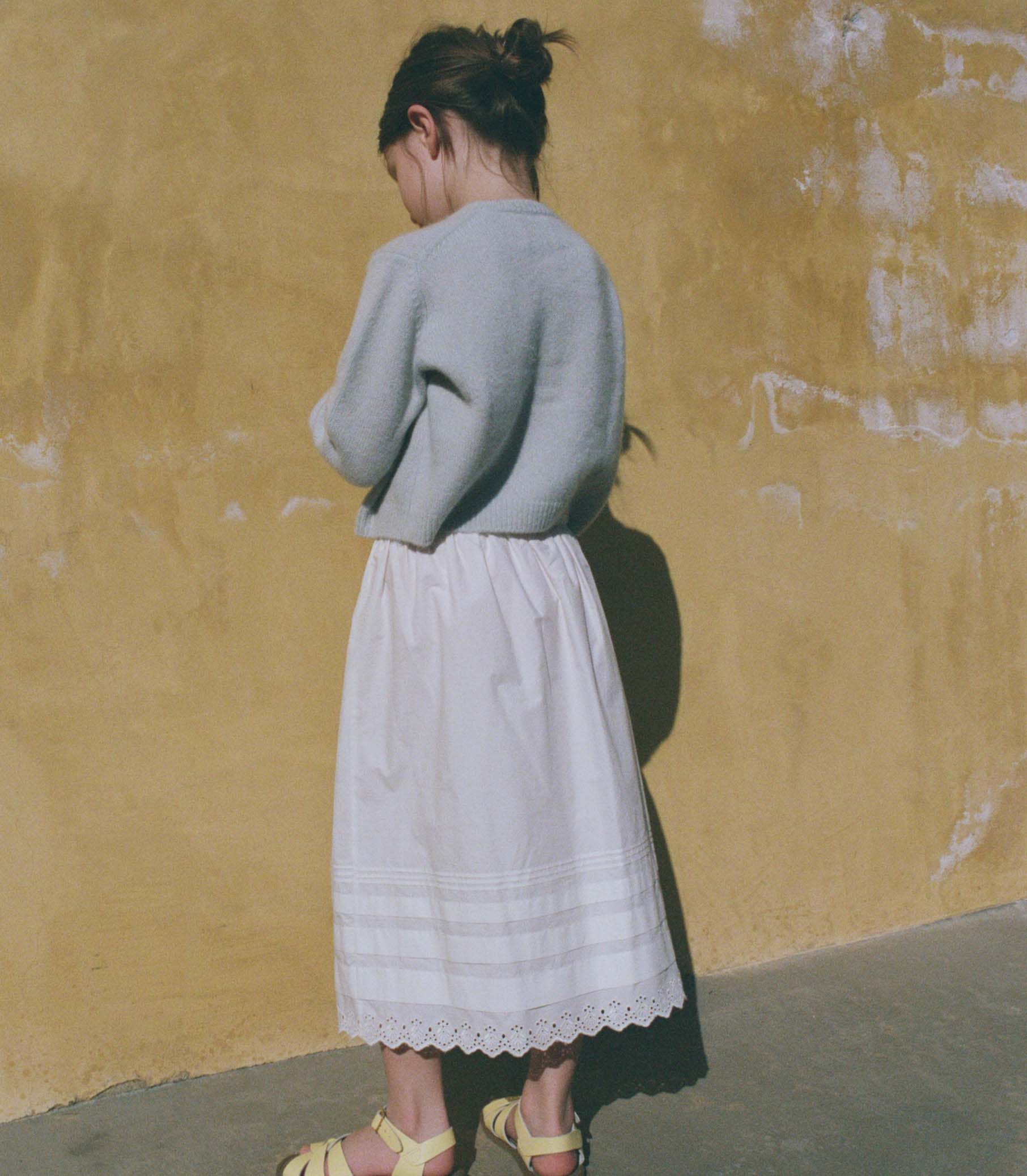 LITTLE SEBASTIANE MIDI SKIRT -- SALT view 5
