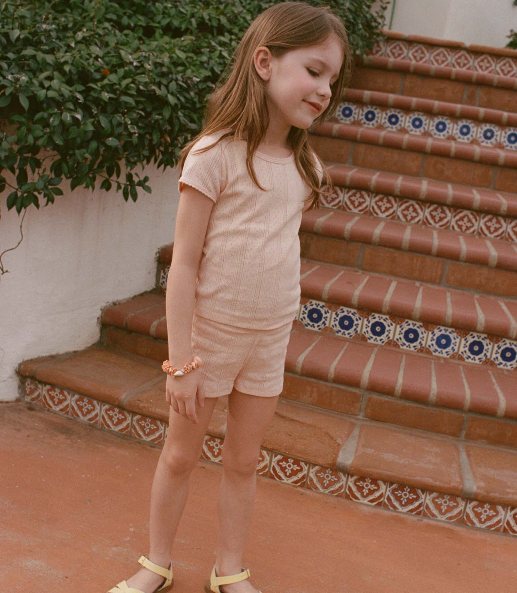 LITTLE VIVI TEE -- PEACH SORBET view 2
