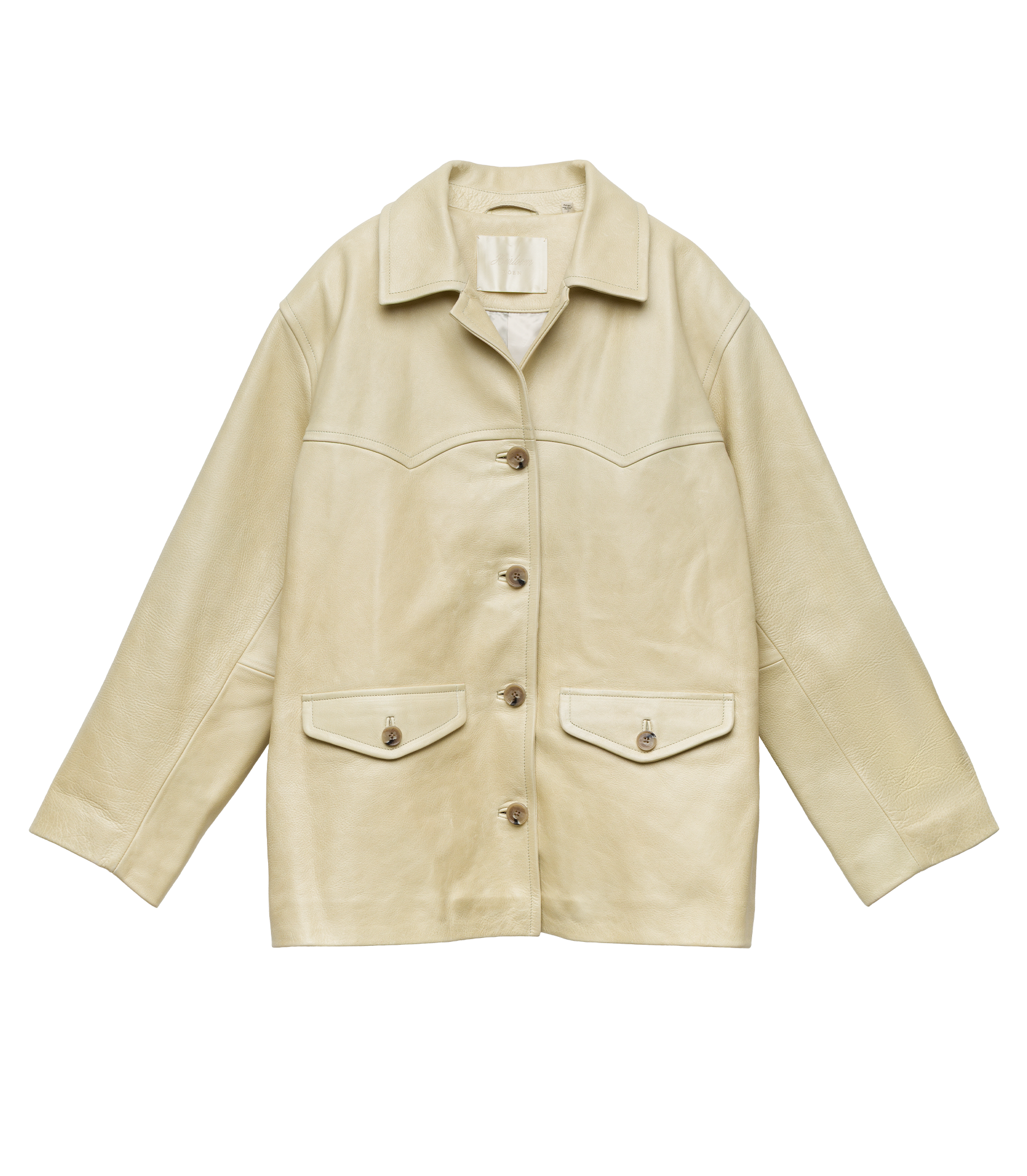 LOCKHART LEATHER JACKET -- LIMEWASH view 8
