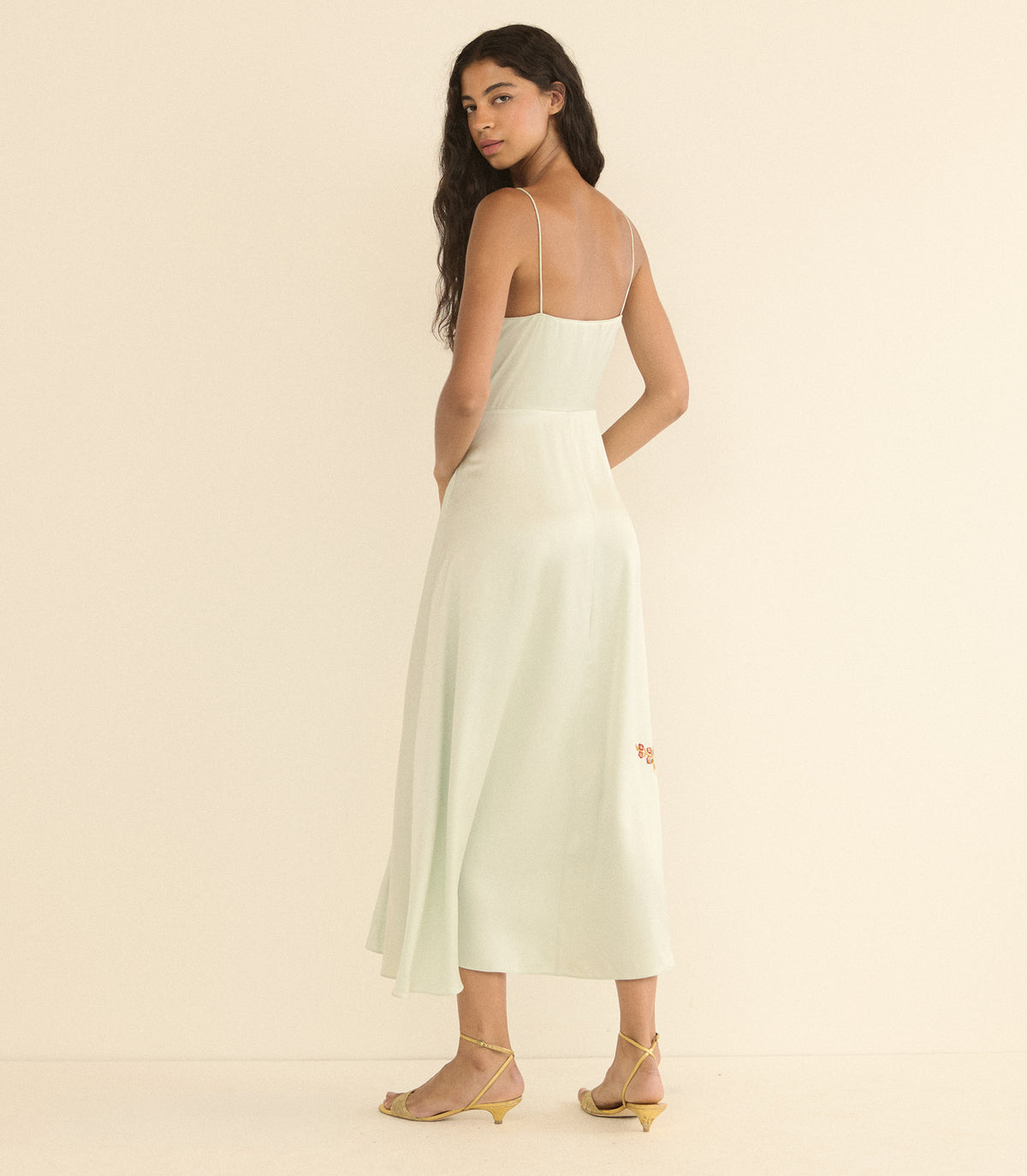 LORRAINE DRESS -- EUCALYPTUS