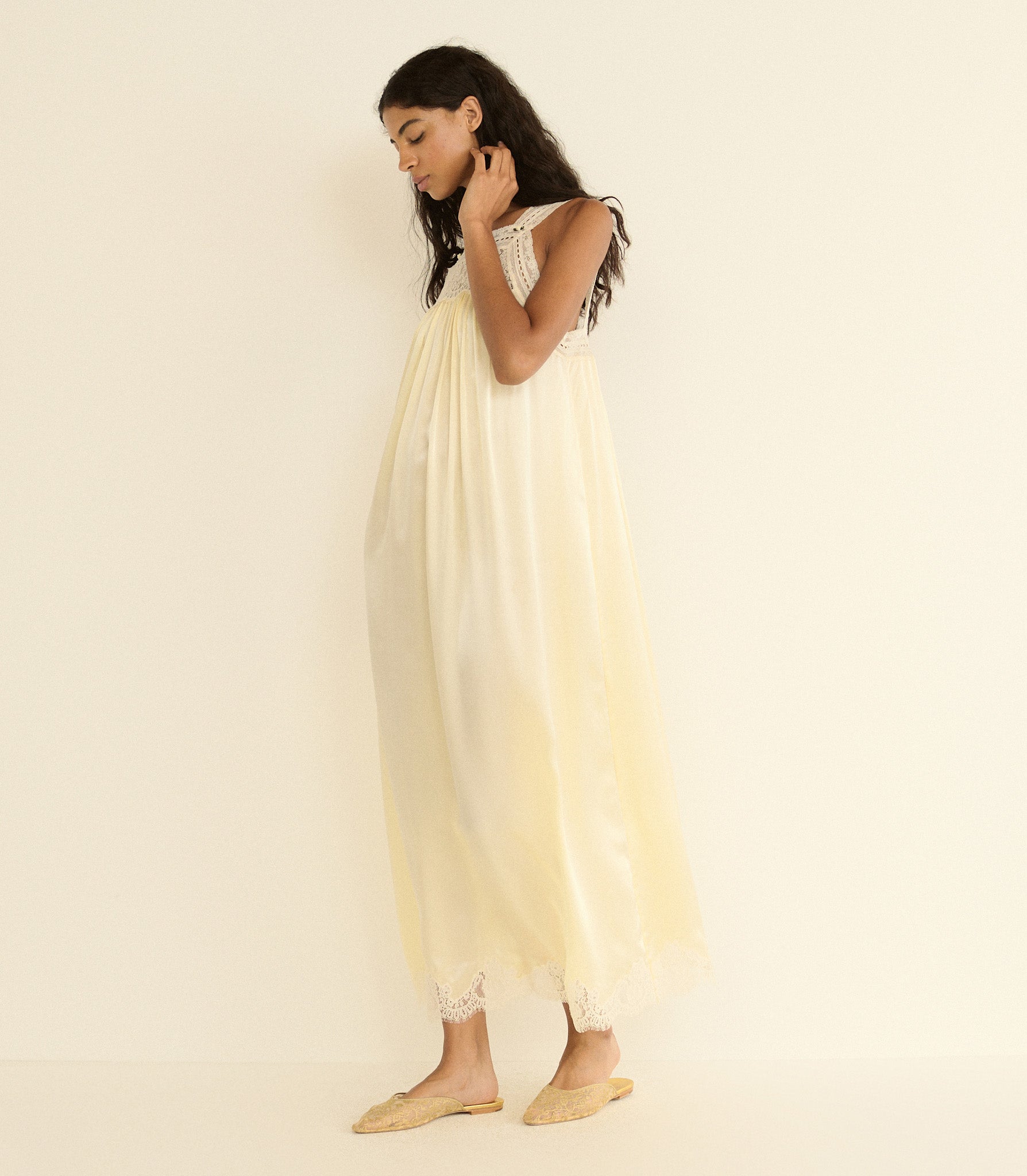 LUCIANE DRESS -- VANILLA view 2

