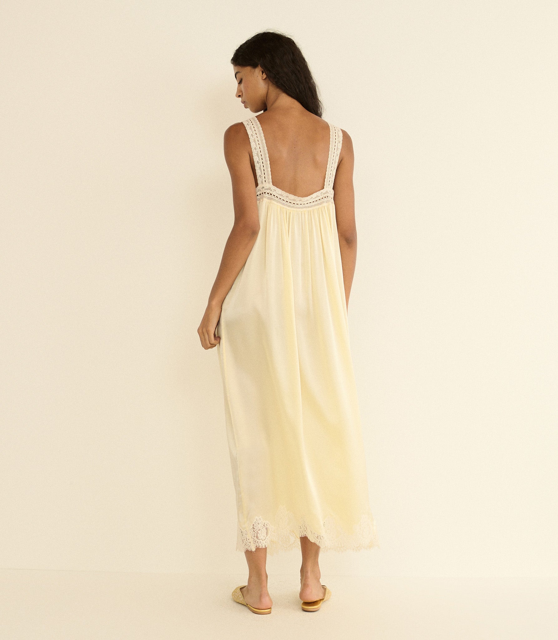 LUCIANE DRESS -- VANILLA view 3
