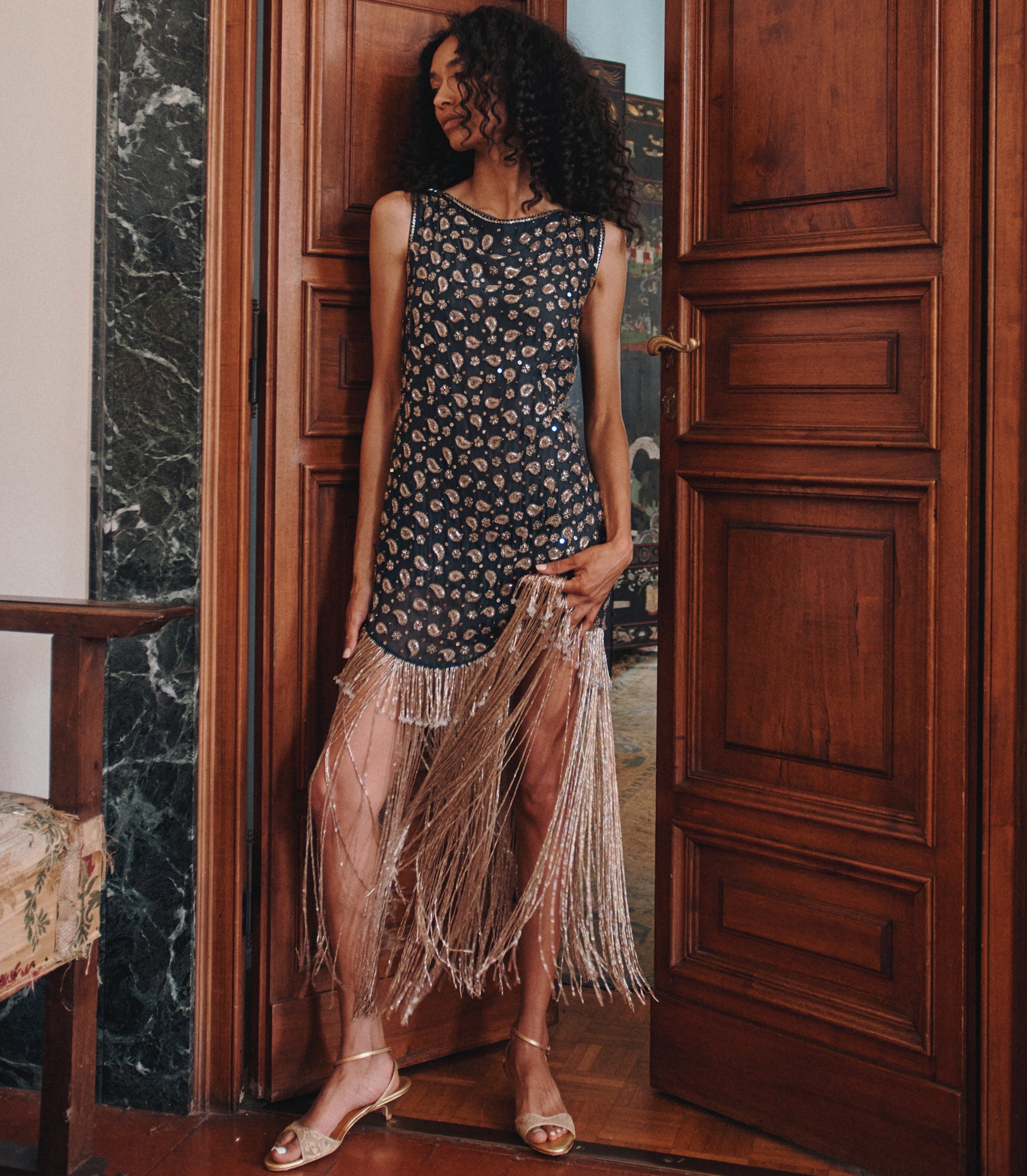 LUMINAIRE DRESS -- COURS LA REINE PAISLEY view 5
