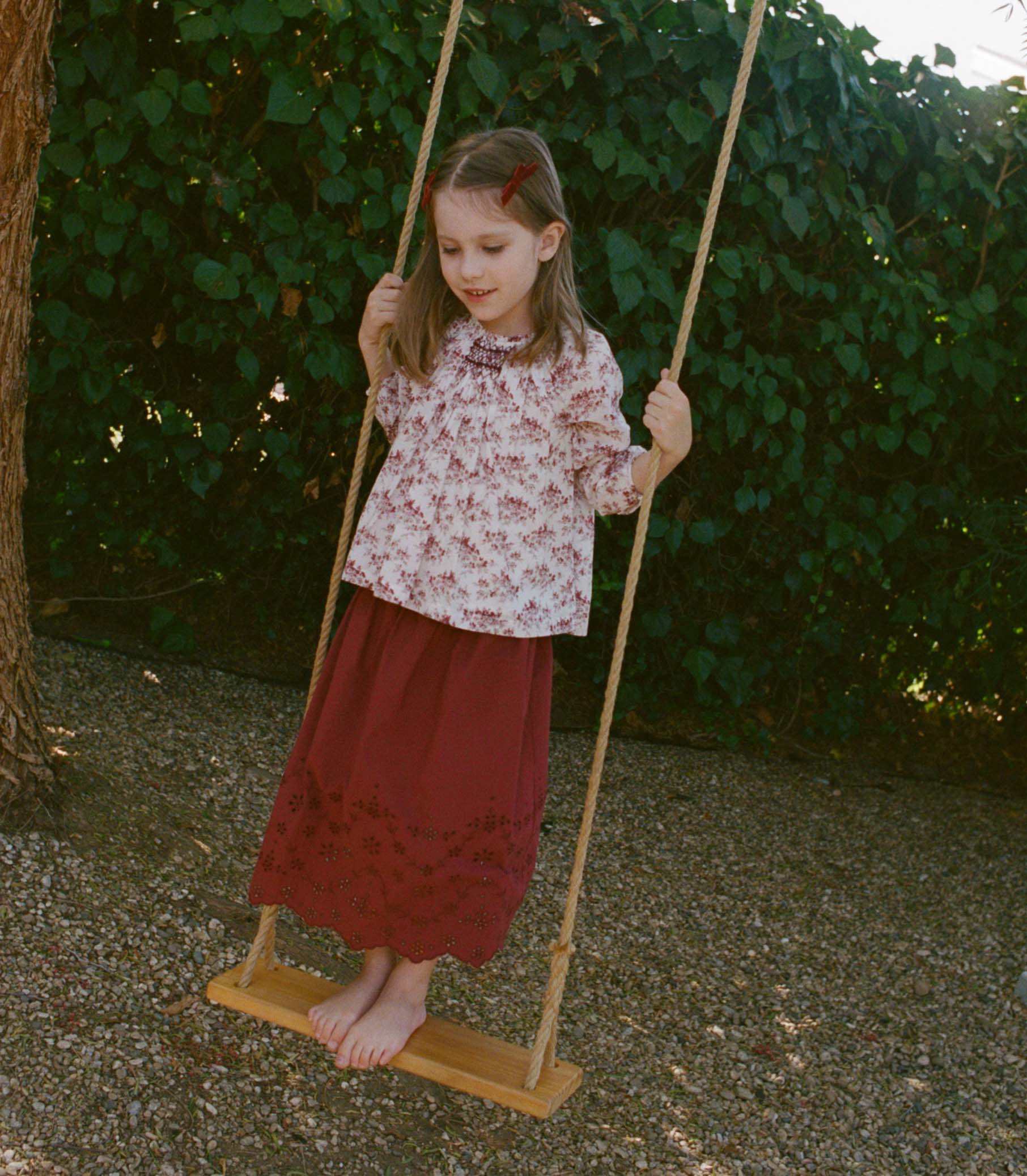 MACI SKIRT -- DRIED CHERRY view 3
