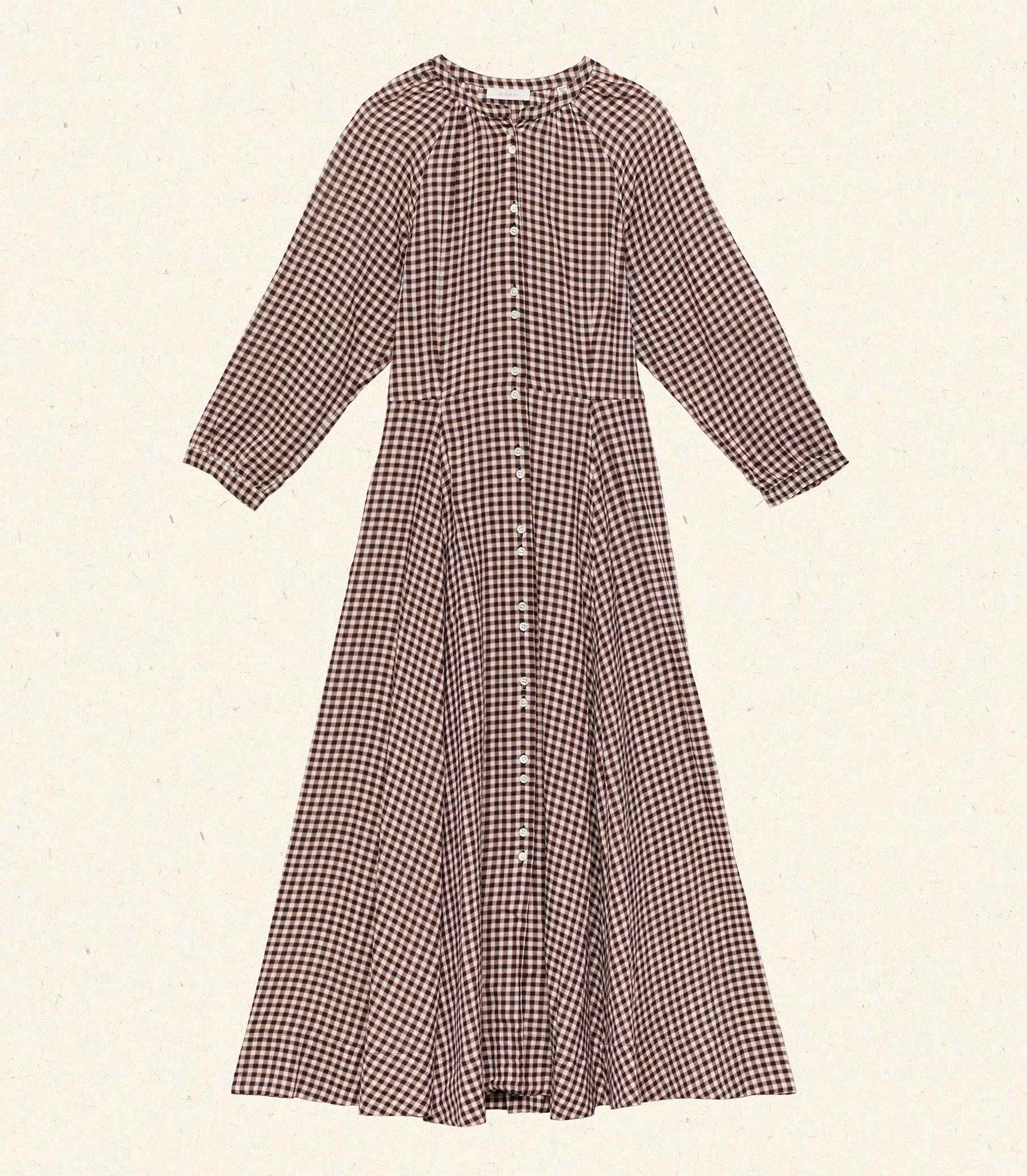 MADELAINE DRESS -- DELPHINE PLAID view 5
