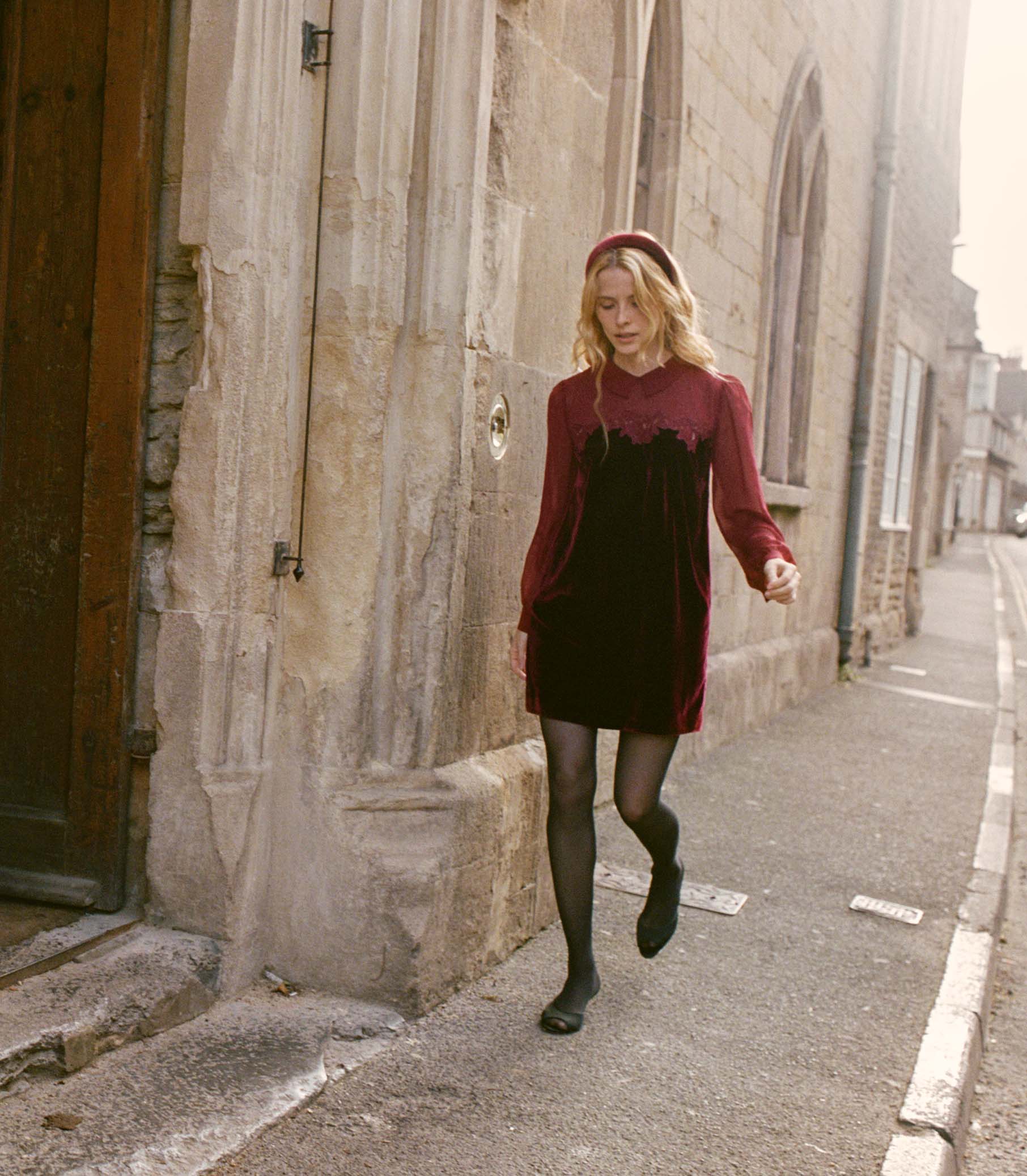 MADELYNNE DRESS -- VINO ROSSO view 6
