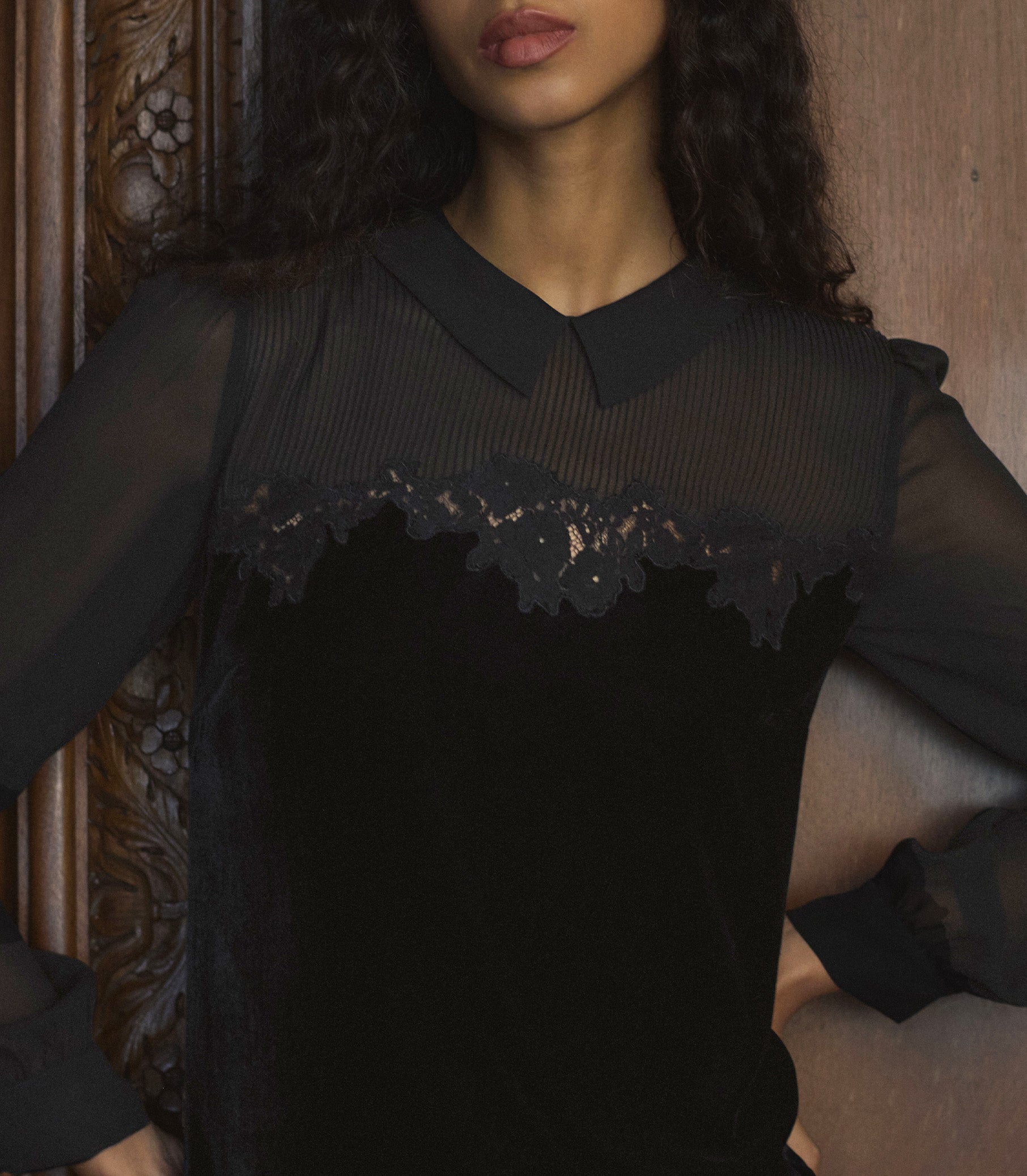 MADELYNNE DRESS -- BLACK view 3
