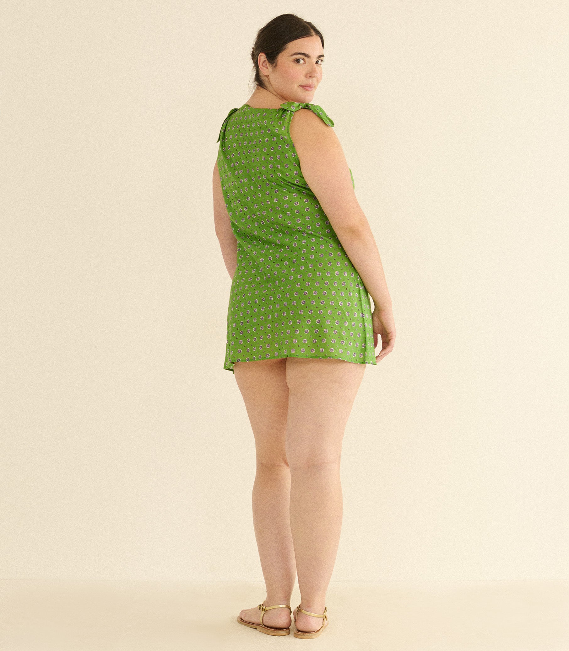 MALTINA DRESS -- VERT CADIZ FOULARD view 7
