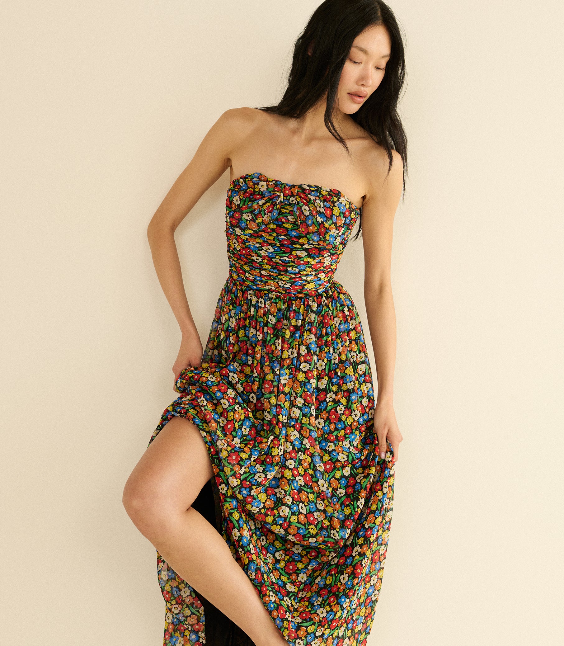 MARGUERITE DRESS -- BEGONIA BLOSSOM view 2
