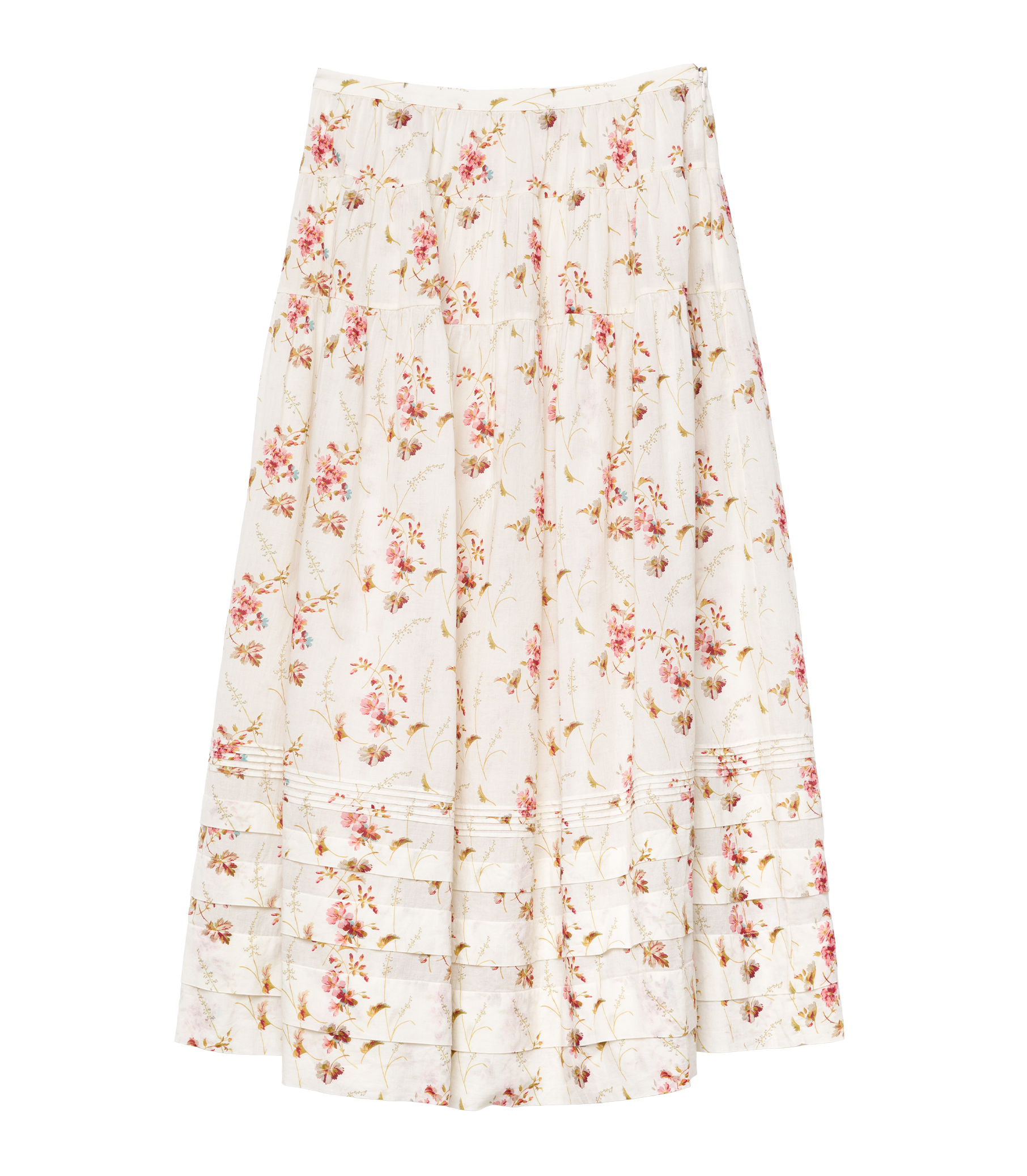 MARIE SKIRT -- BLANC PRAIRIE ROSE view 5
