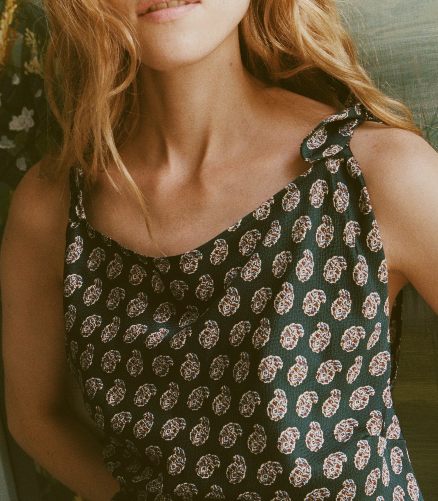 MARISELLE DRESS -- CHAUMONT PAISLEY