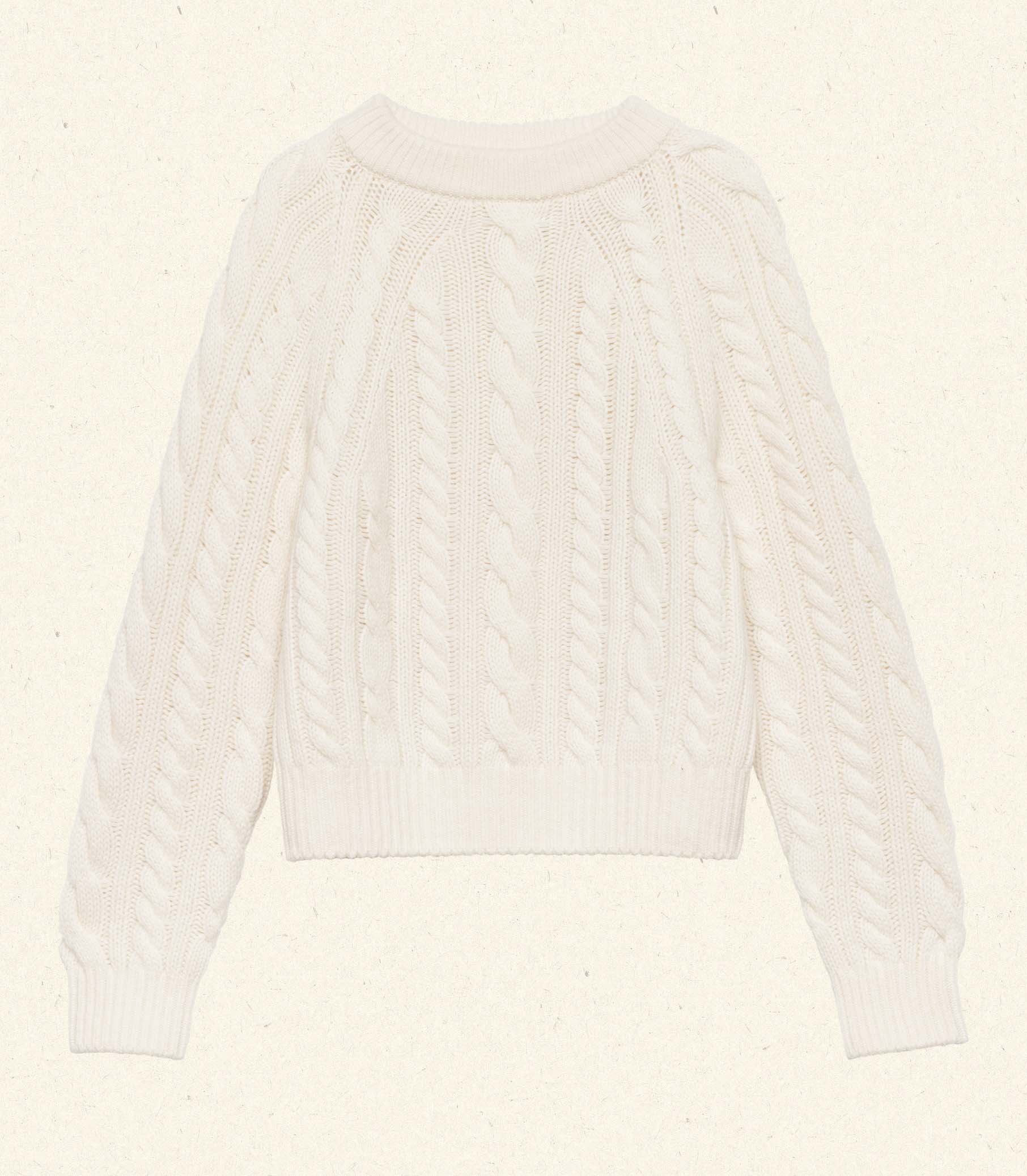 MARLOWE CASHMERE SWEATER -- IVORY view 5
