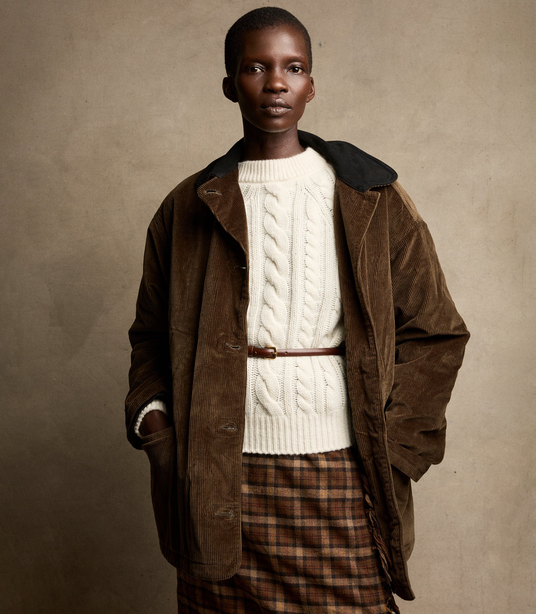 MARLOWE CASHMERE SWEATER -- IVORY view 3
