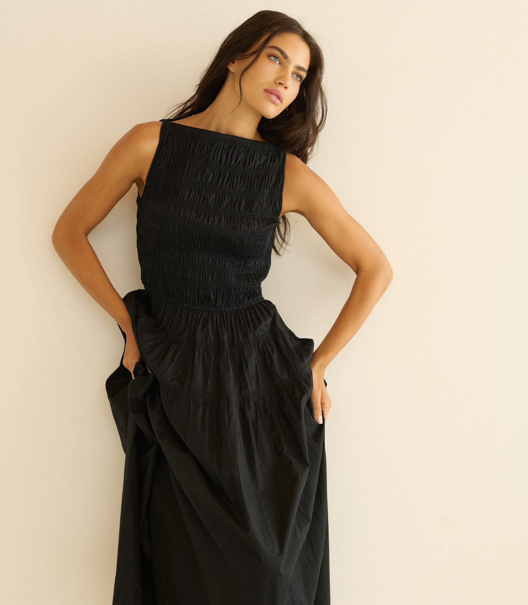 MELIE DRESS -- BLACK view 4
