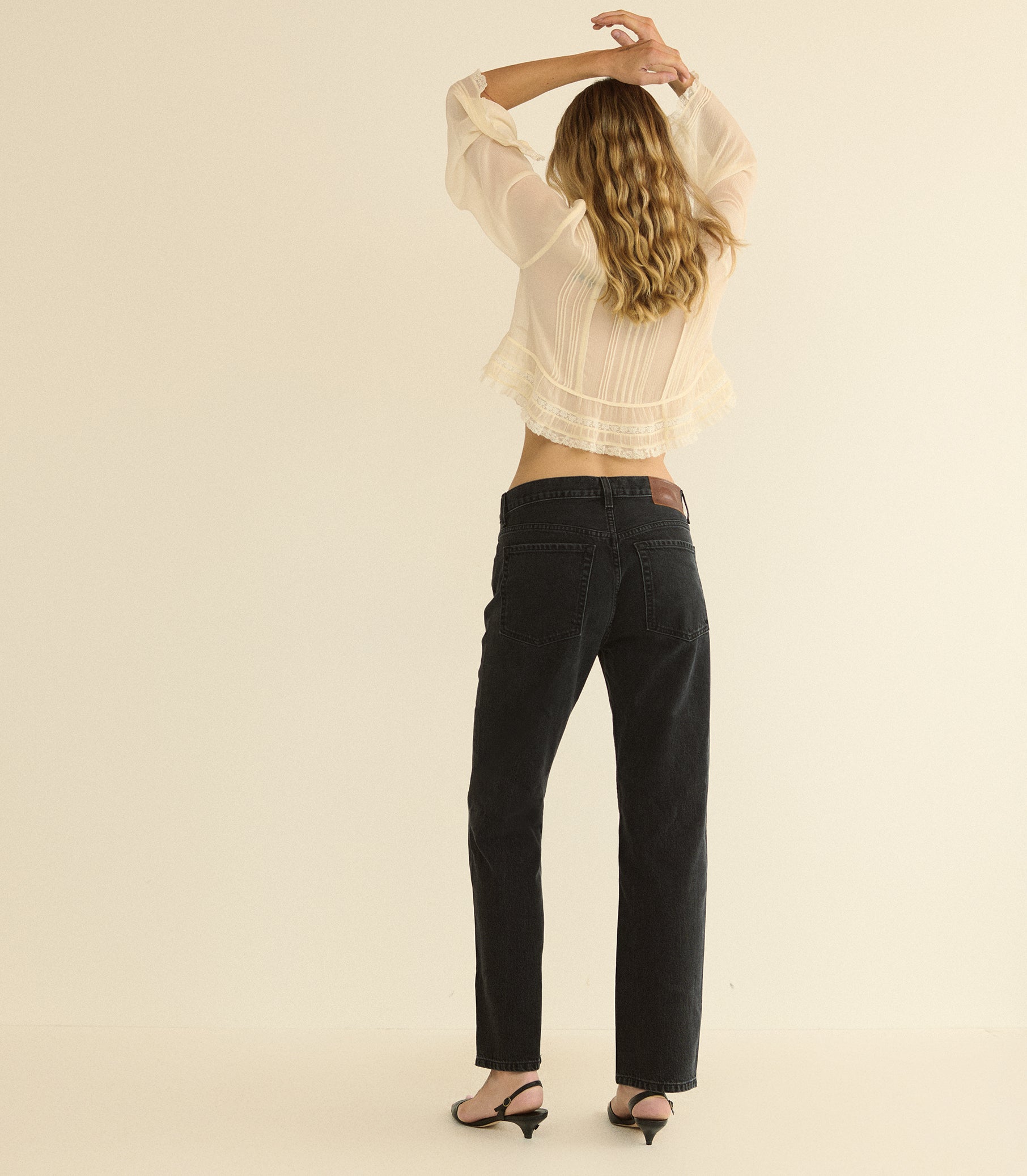 MILLER JEAN -- COAL BLACK WASH view 4

