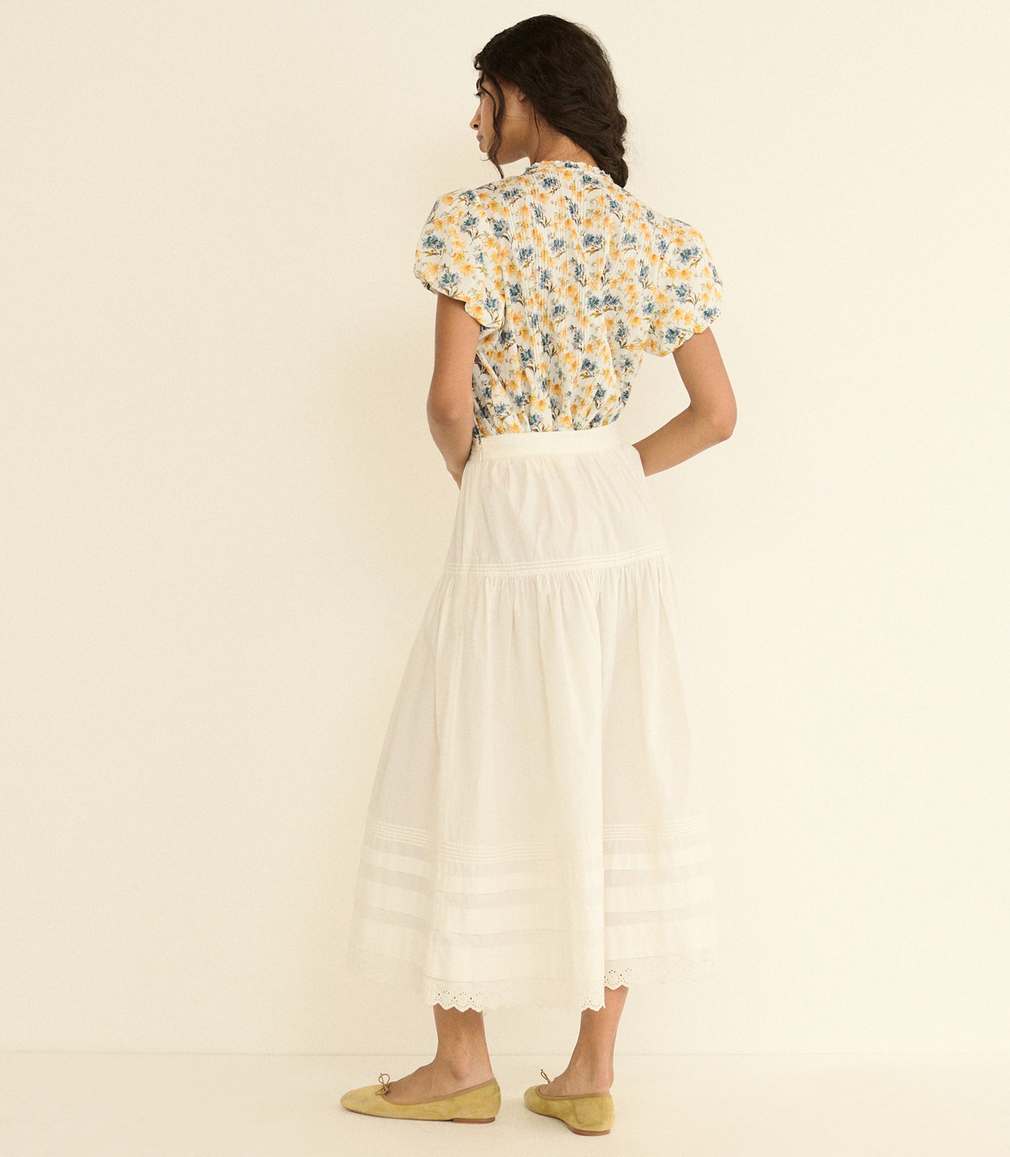 MILLIE TOP -- NARCISSUS BLOOM