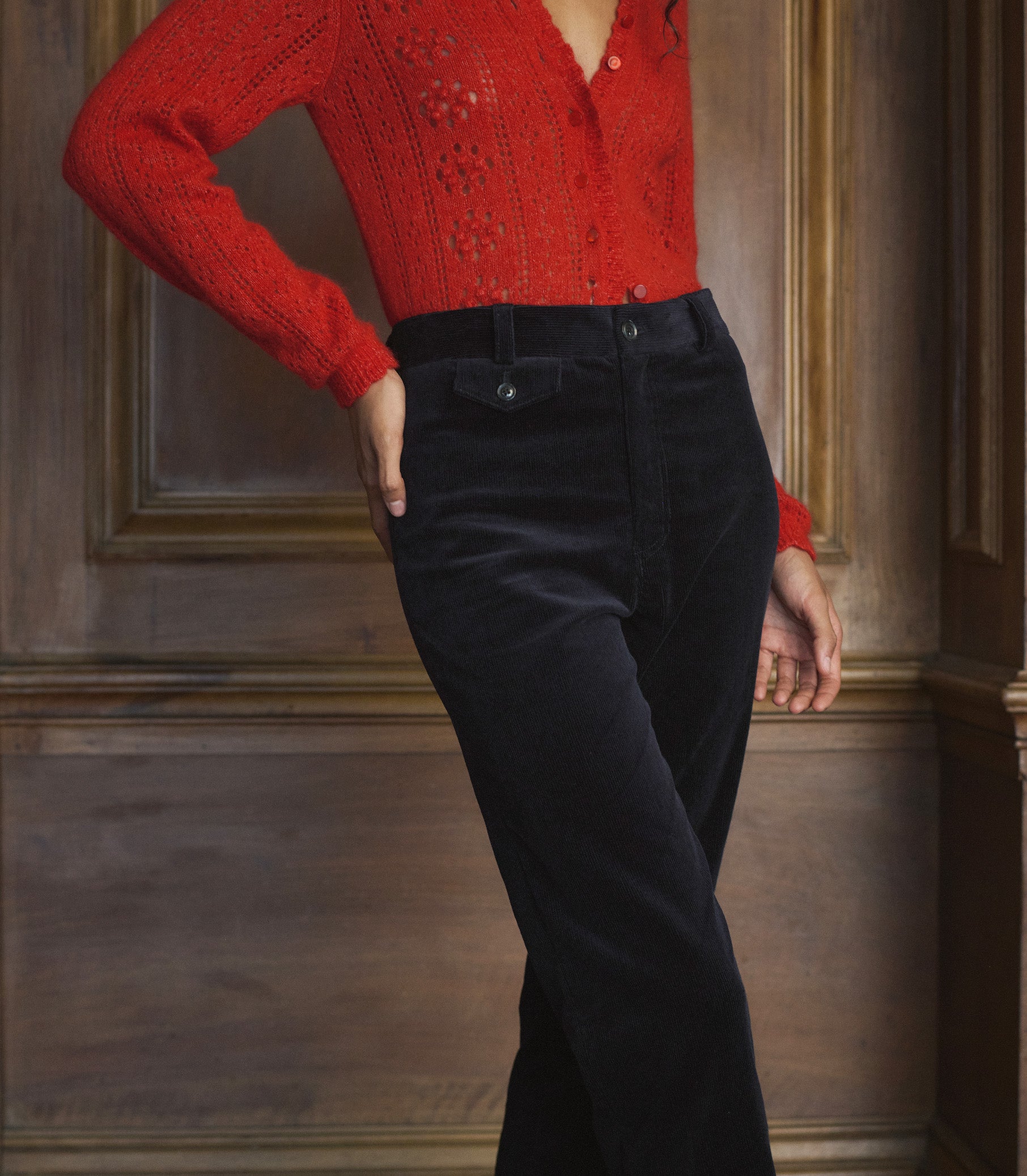 NADINE PANT -- BLACK view 2
