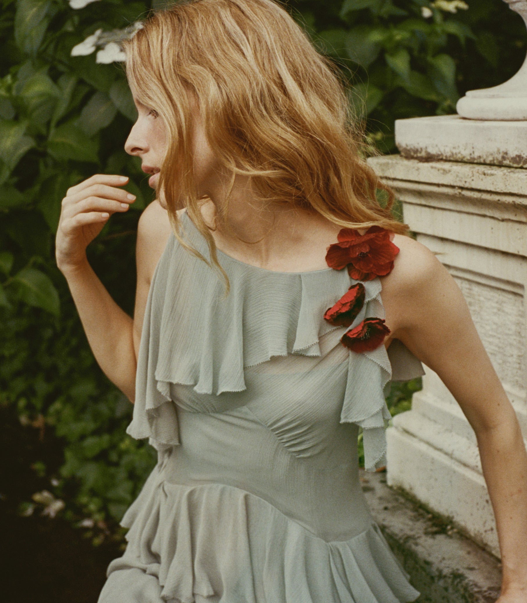 NELIDA DRESS -- GREEN JASPER view 3

