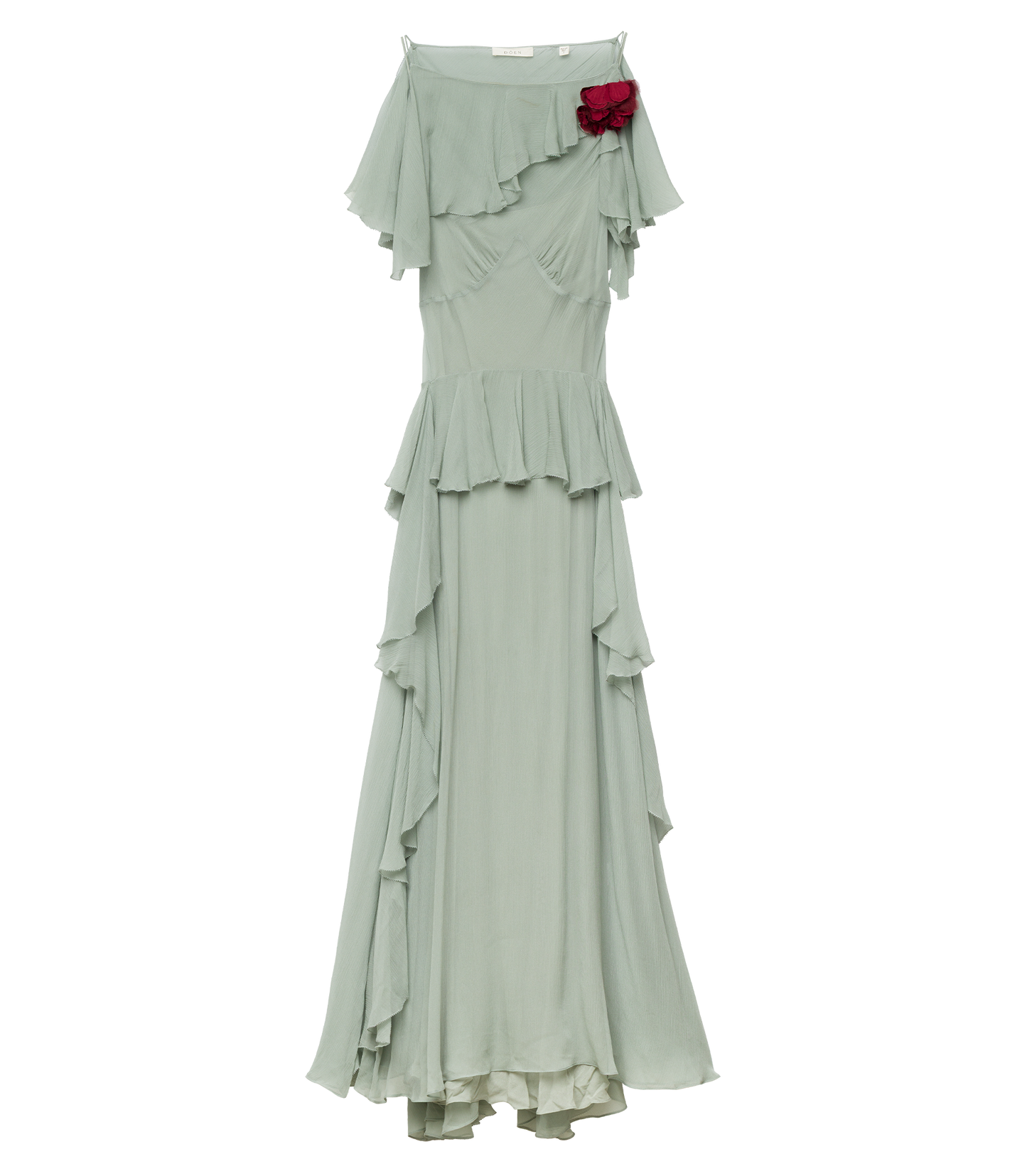 NELIDA DRESS -- GREEN JASPER