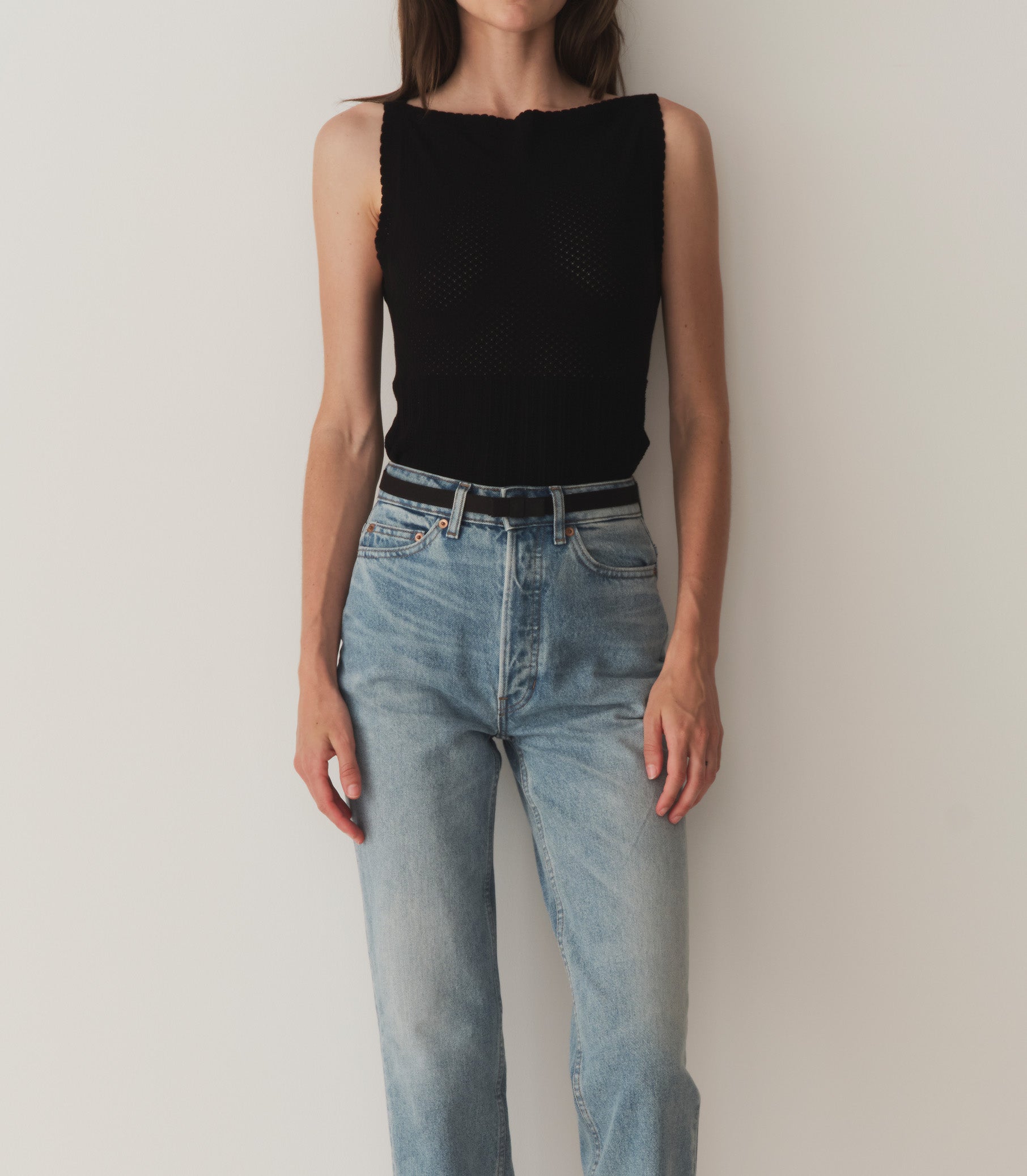 JUNIE BOW BELT -- BLACK view 1
