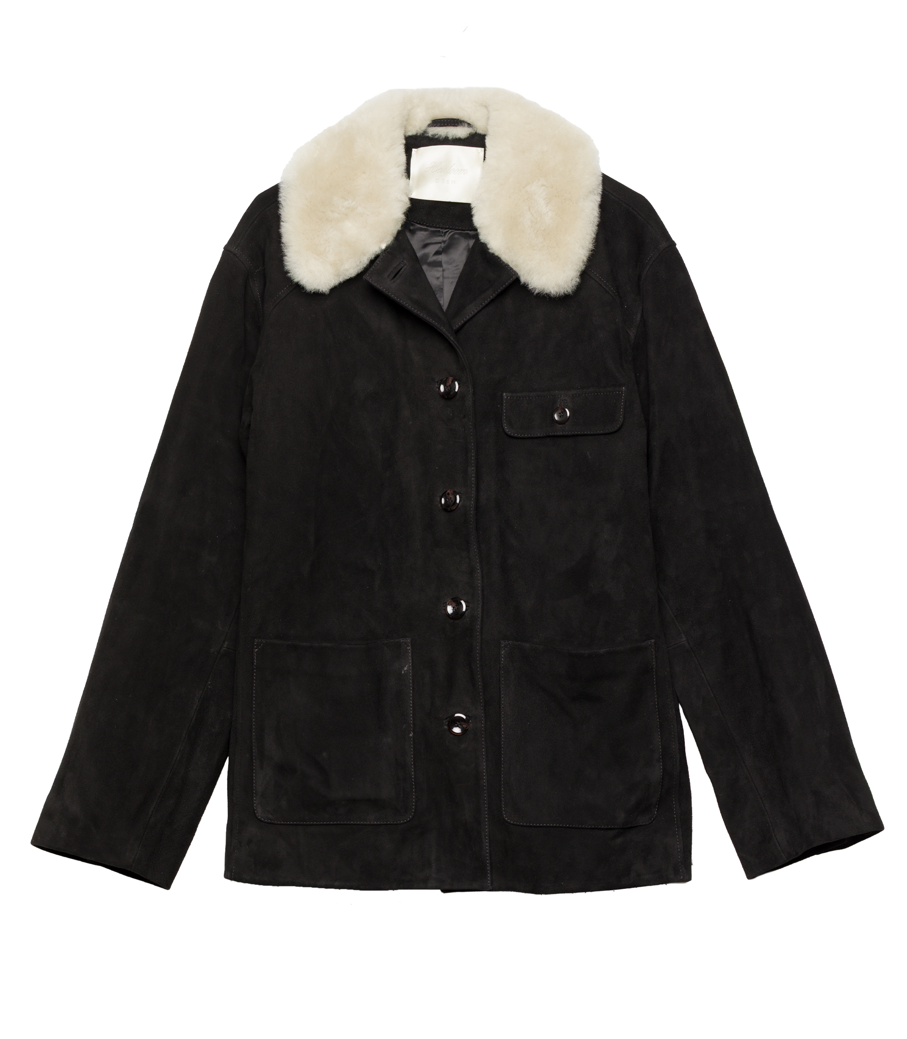 NOLAN SUEDE JACKET -- BLACK view 5
