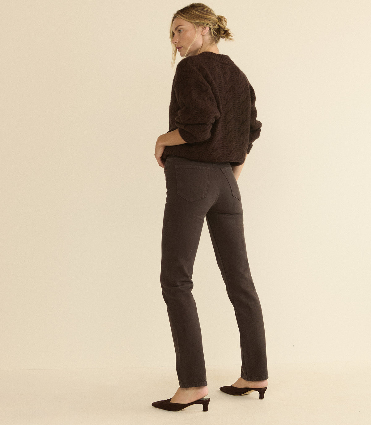 ONDINE JEAN -- EQUESTRIAN BROWN WASH view 3
