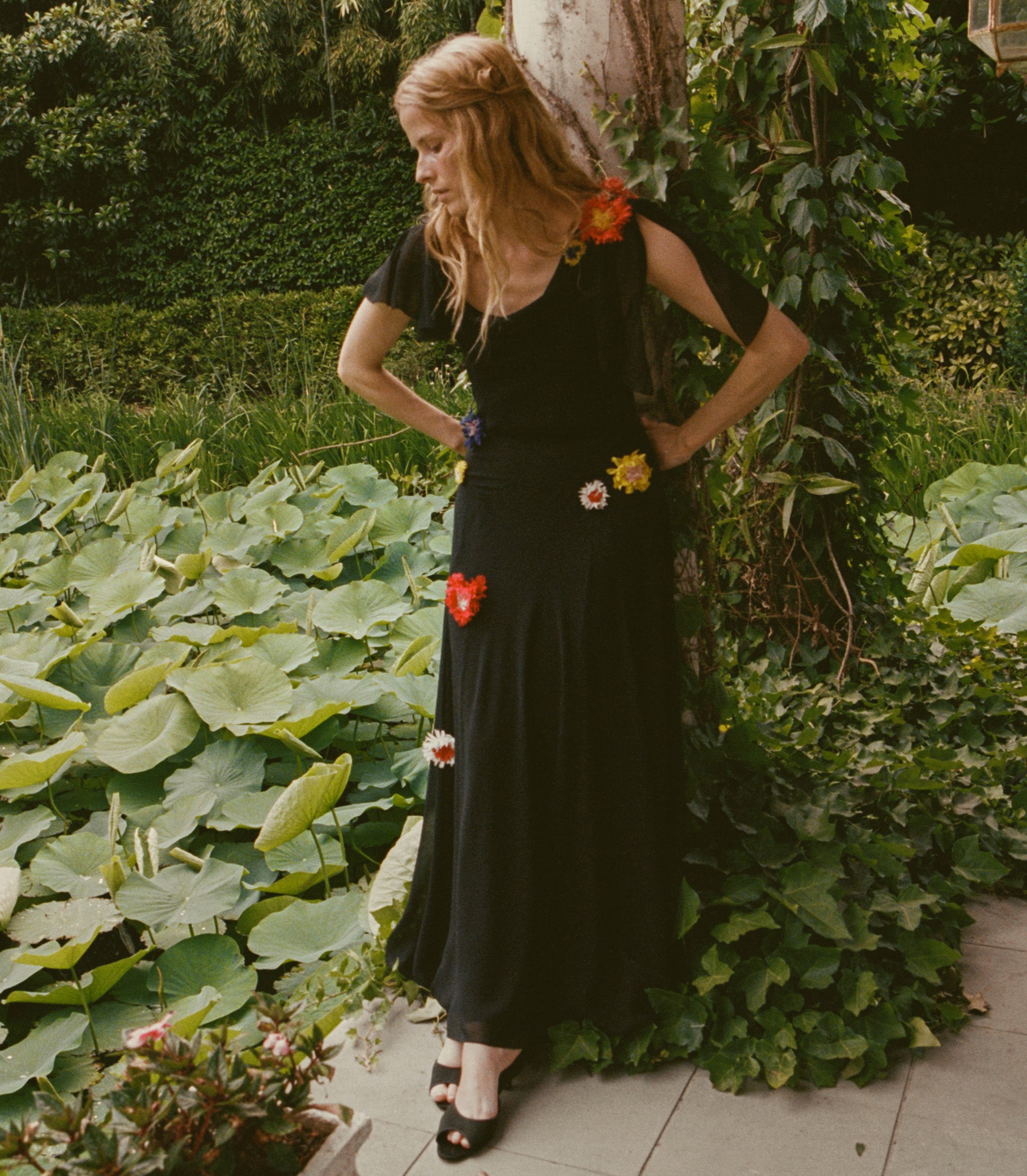 ORPHINA DRESS -- BLACK view 3
