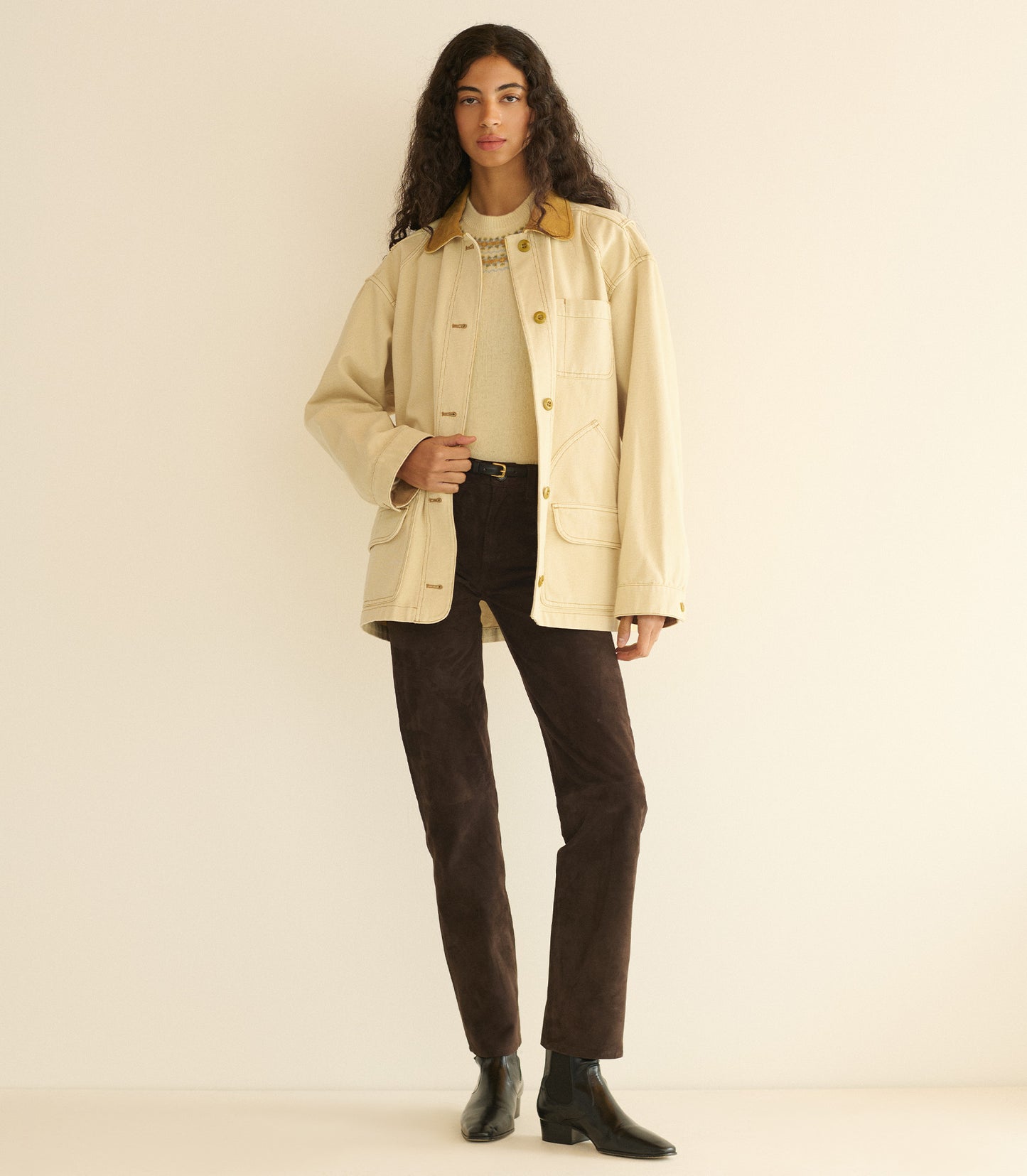 PASCUAL JACKET -- STRAW