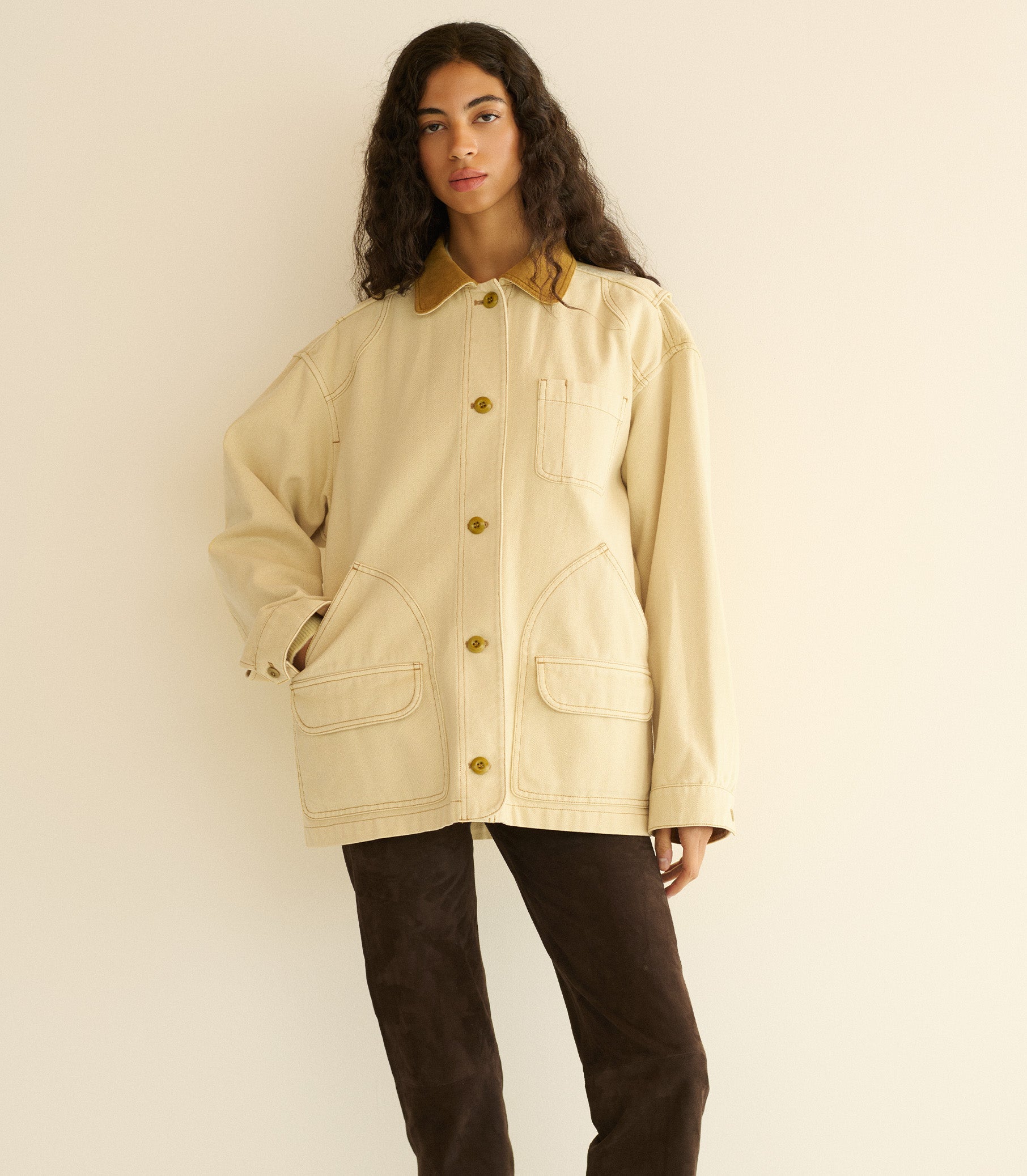 PASCUAL JACKET -- STRAW view 3
