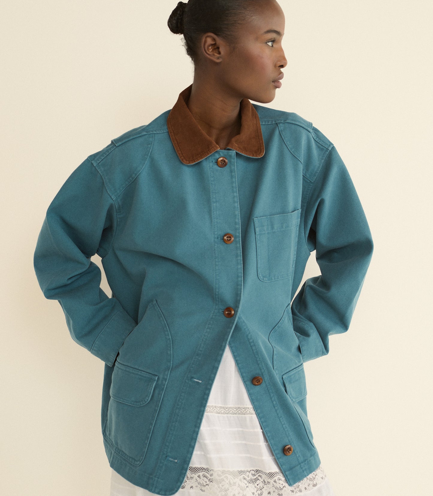 PASCUAL JACKET -- CASPIAN BLUE