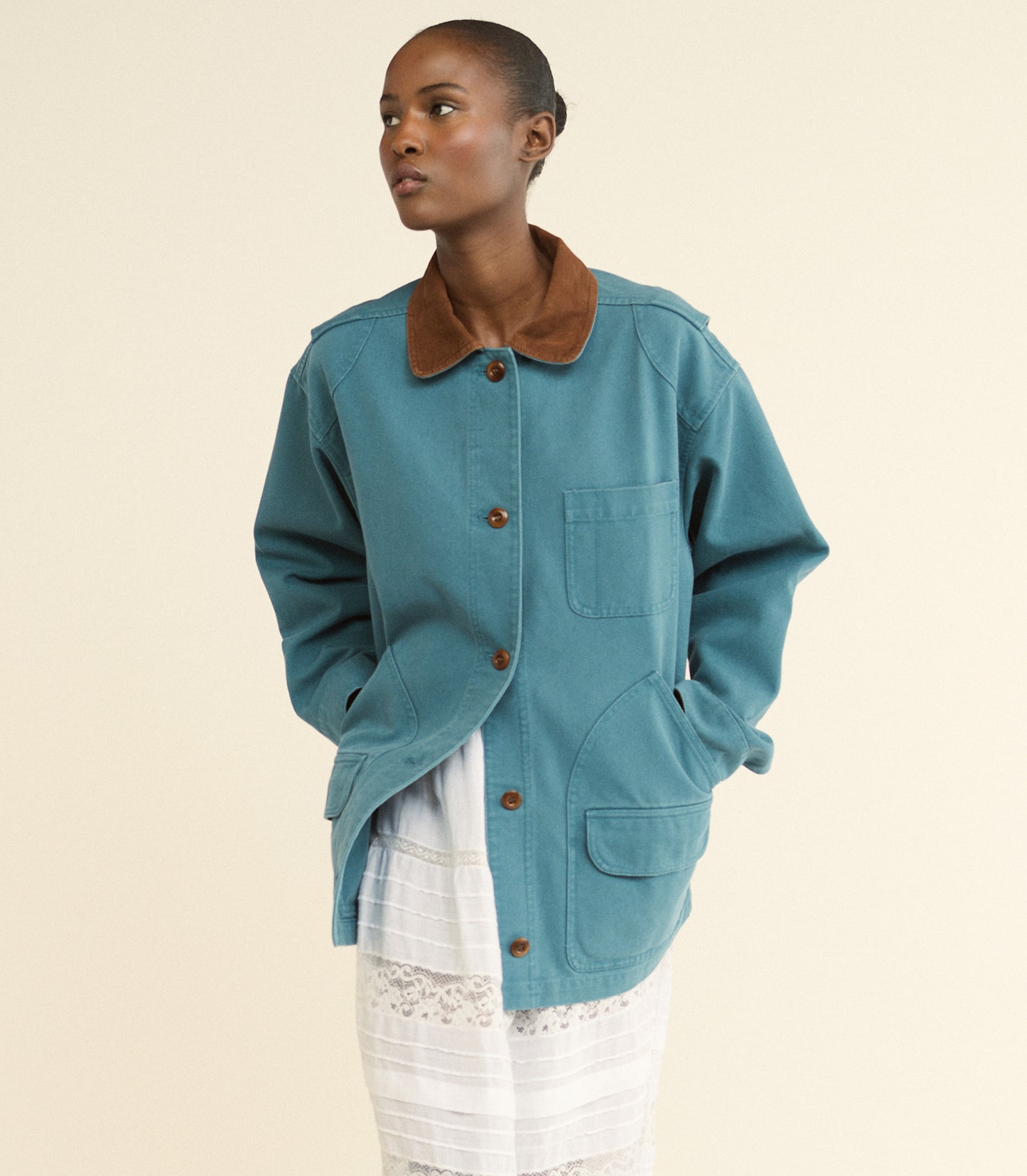 PASCUAL JACKET -- CASPIAN BLUE