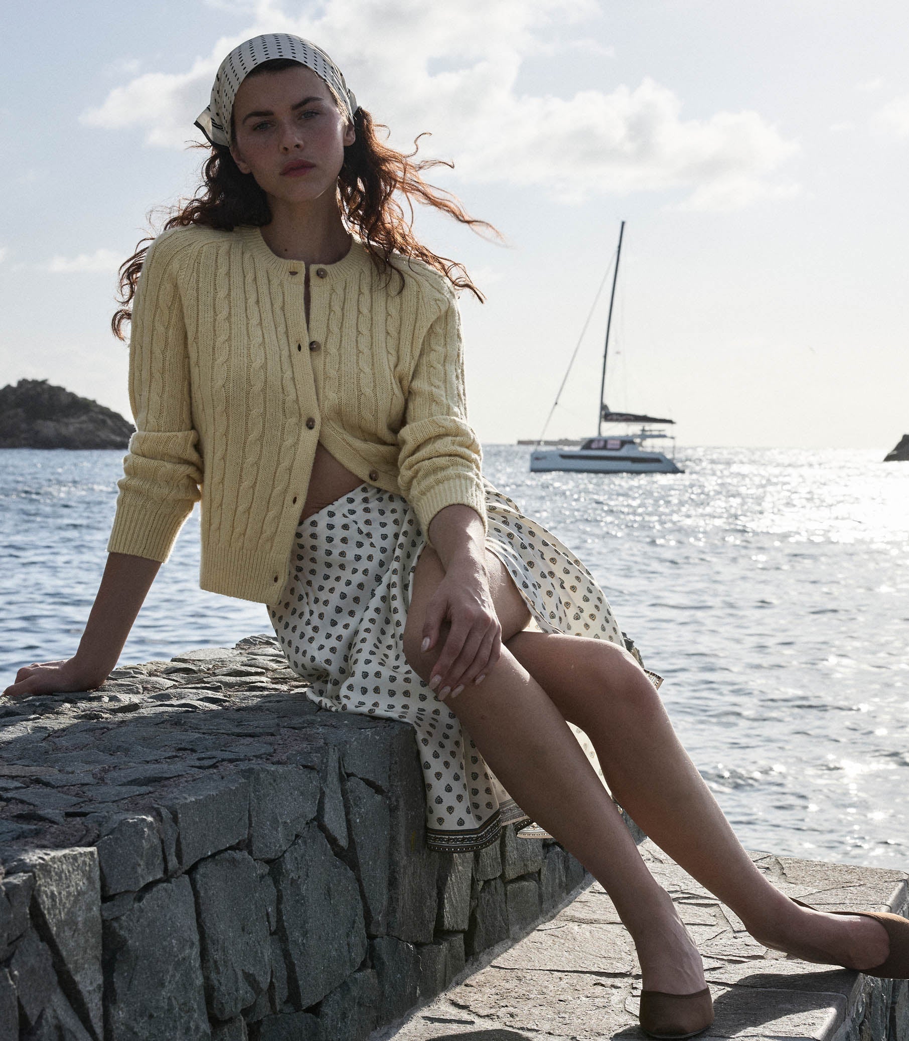 HMD -- PENROSE CARDIGAN -- LEMON CHIFFON view 2
