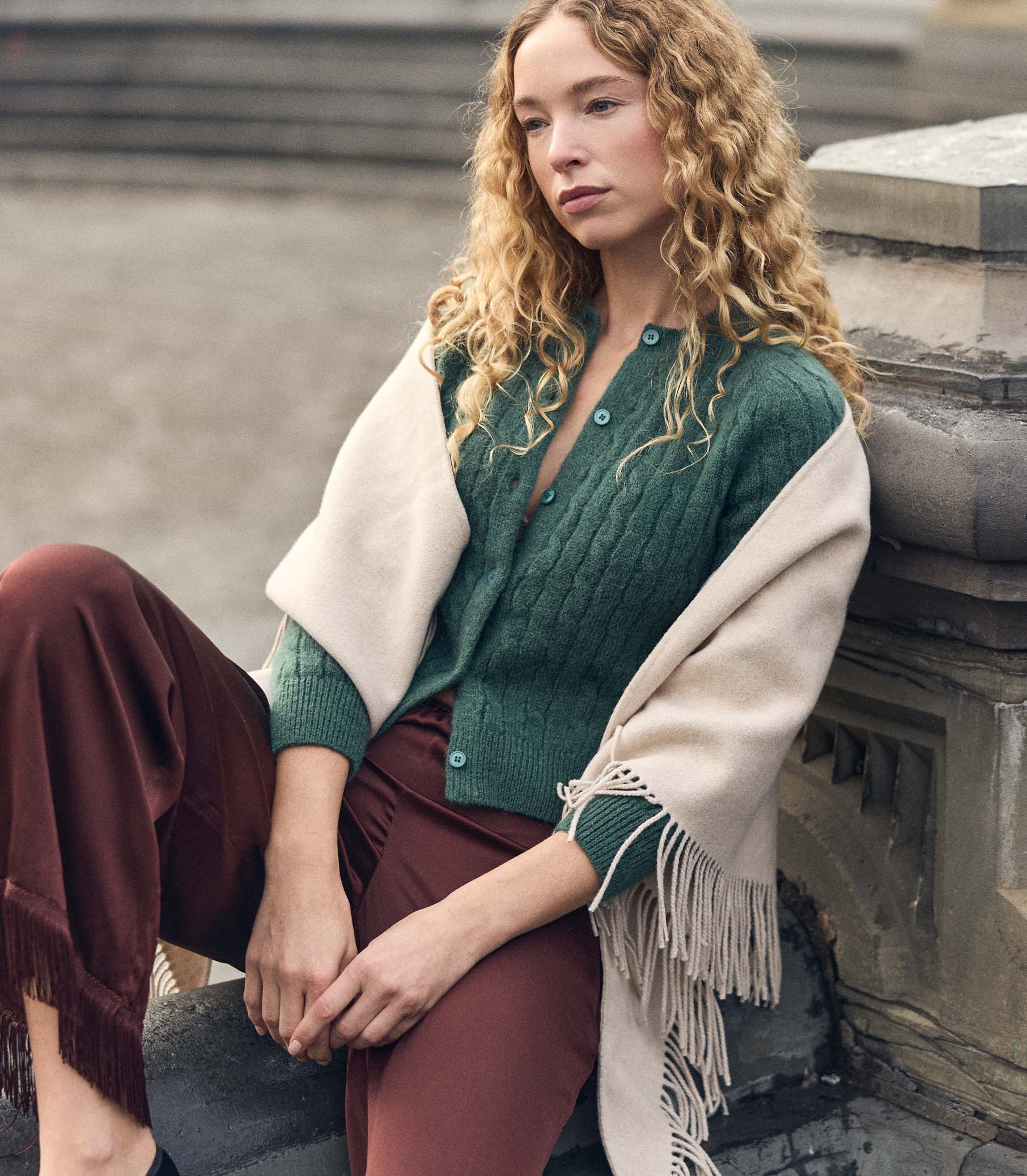 PENROSE CARDIGAN -- SPRUCE view 6
