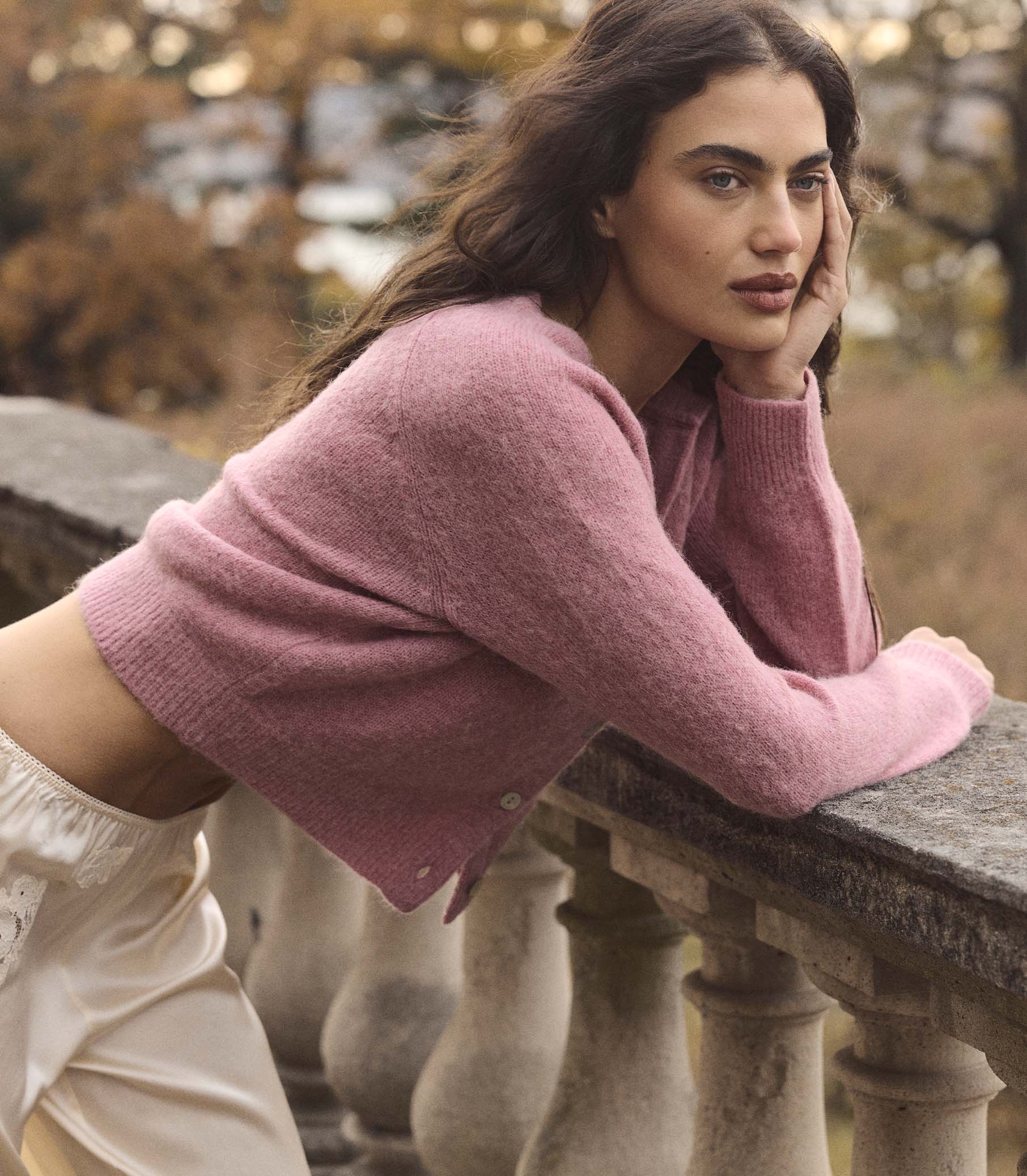 PETRA CARDIGAN -- ROSEBUD view 2
