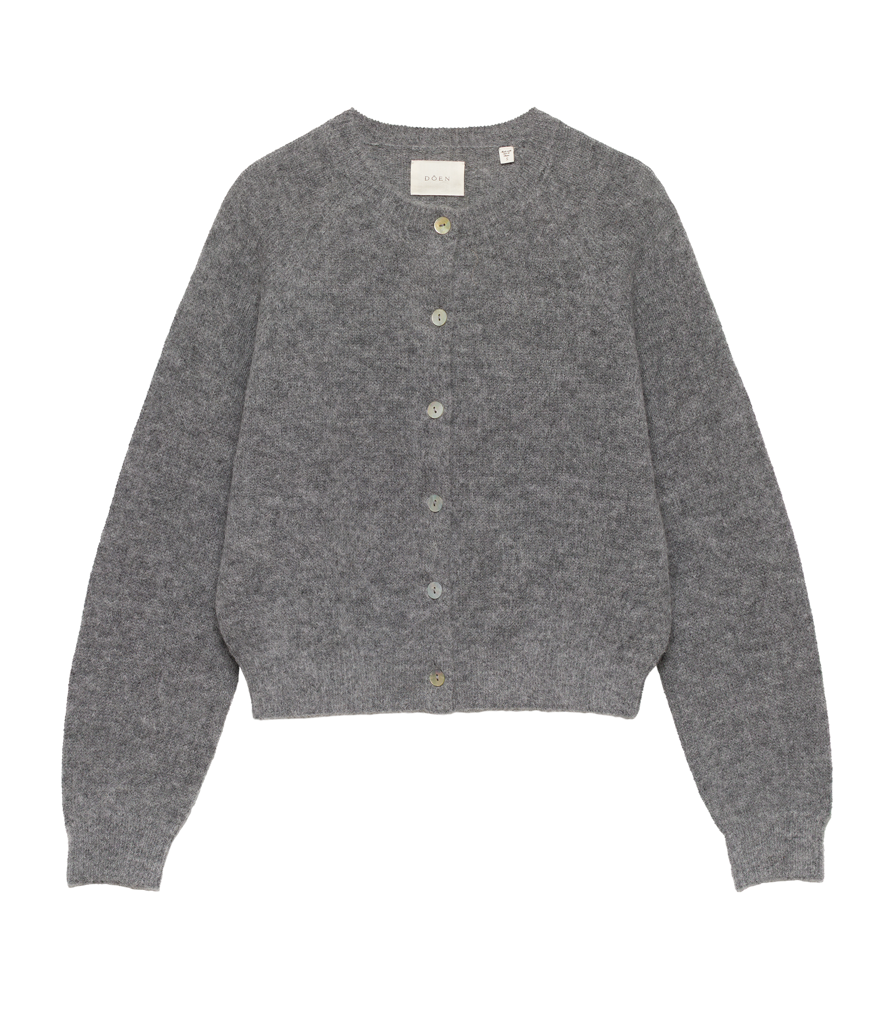 PETRA CARDIGAN -- DARK HEATHER GREY view 6
